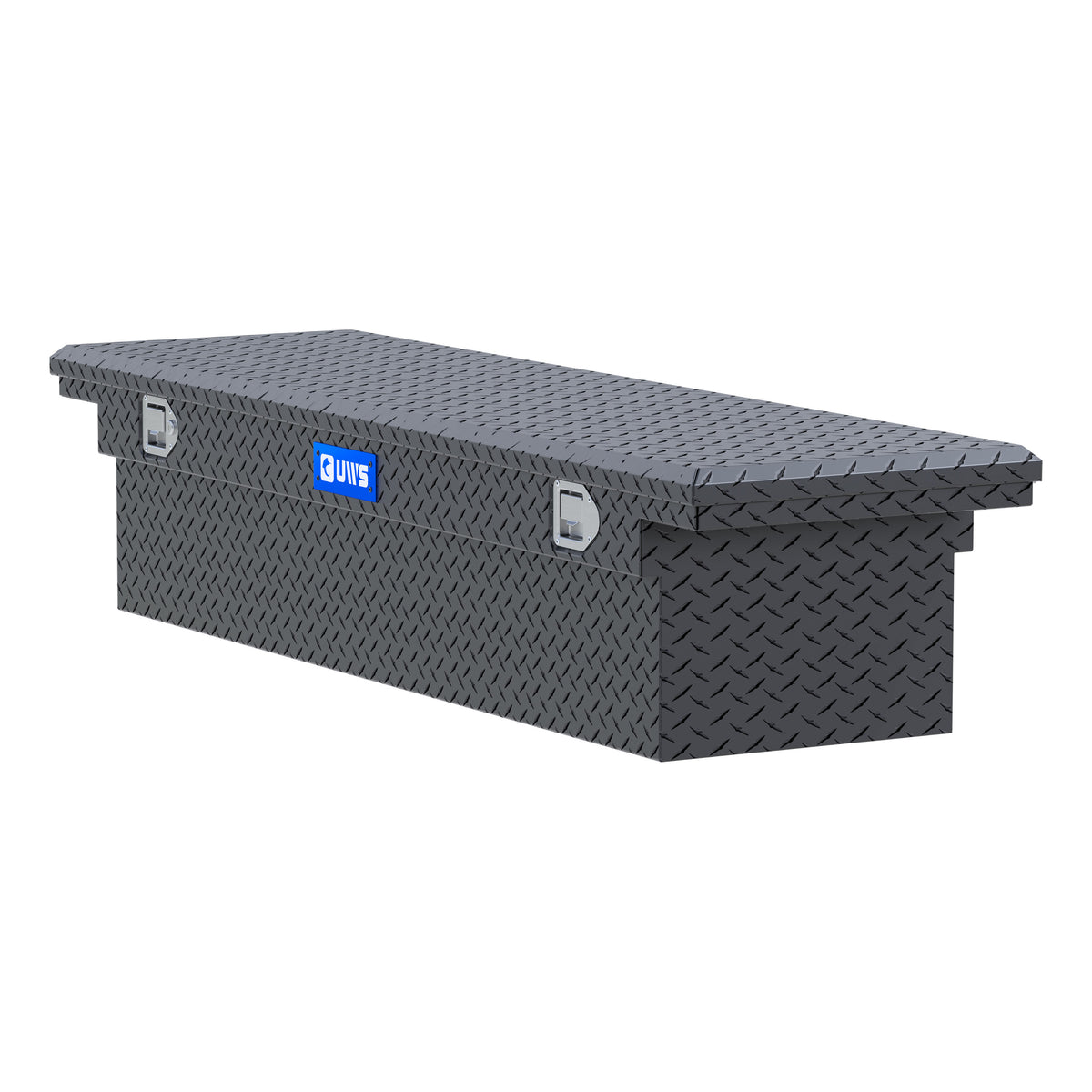 UWS EC50001 69-Inch Matte Black Heavy-Wall Aluminum Truck Tool Box with Low Profile, RigidCore Lid