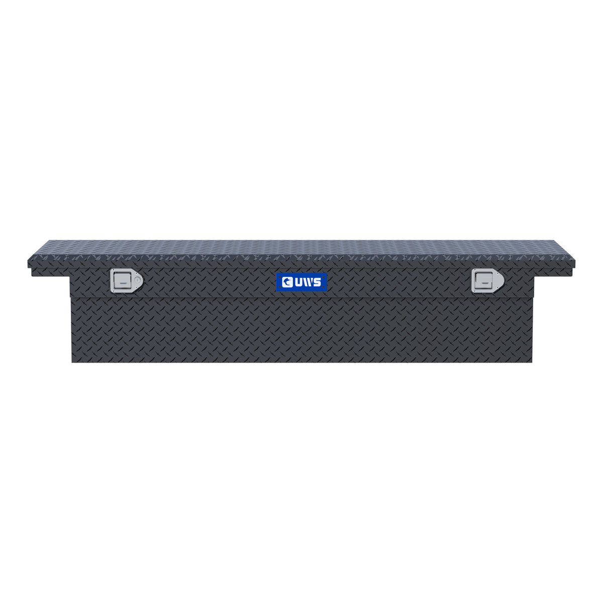 UWS EC50002 72-Inch Matte Black Heavy-Wall Aluminum Truck Tool Box with Low Profile, RigidCore Lid