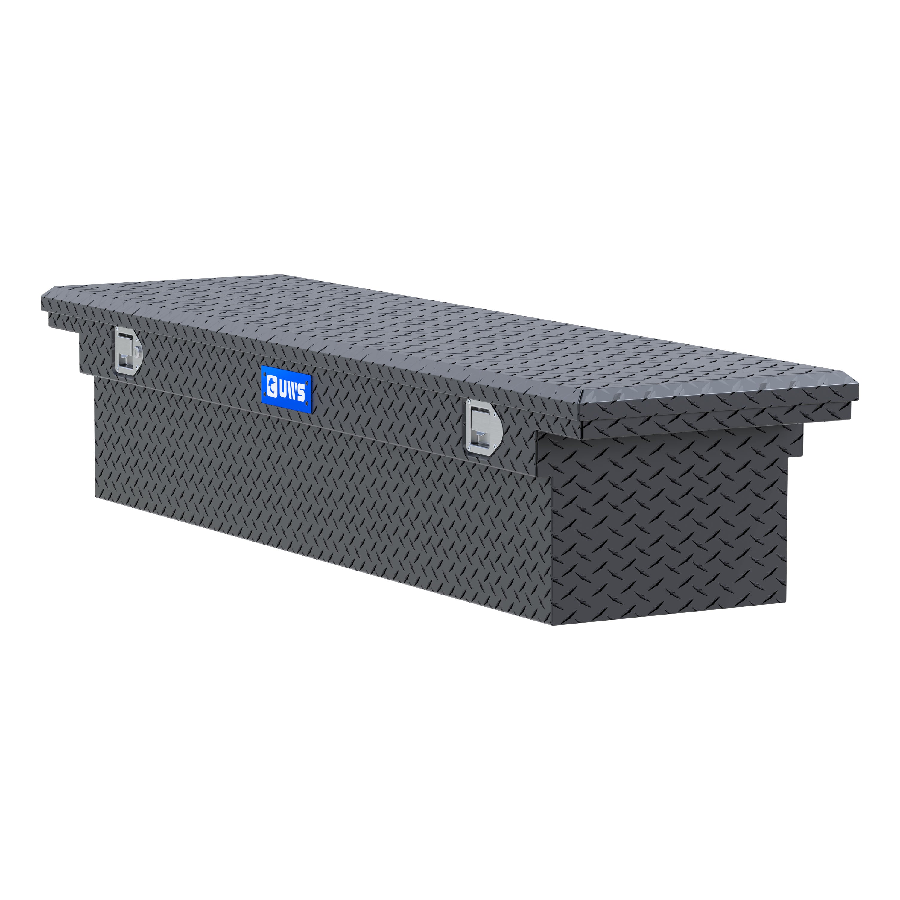 UWS EC50002 72-Inch Matte Black Heavy-Wall Aluminum Truck Tool Box with Low Profile, RigidCore Lid