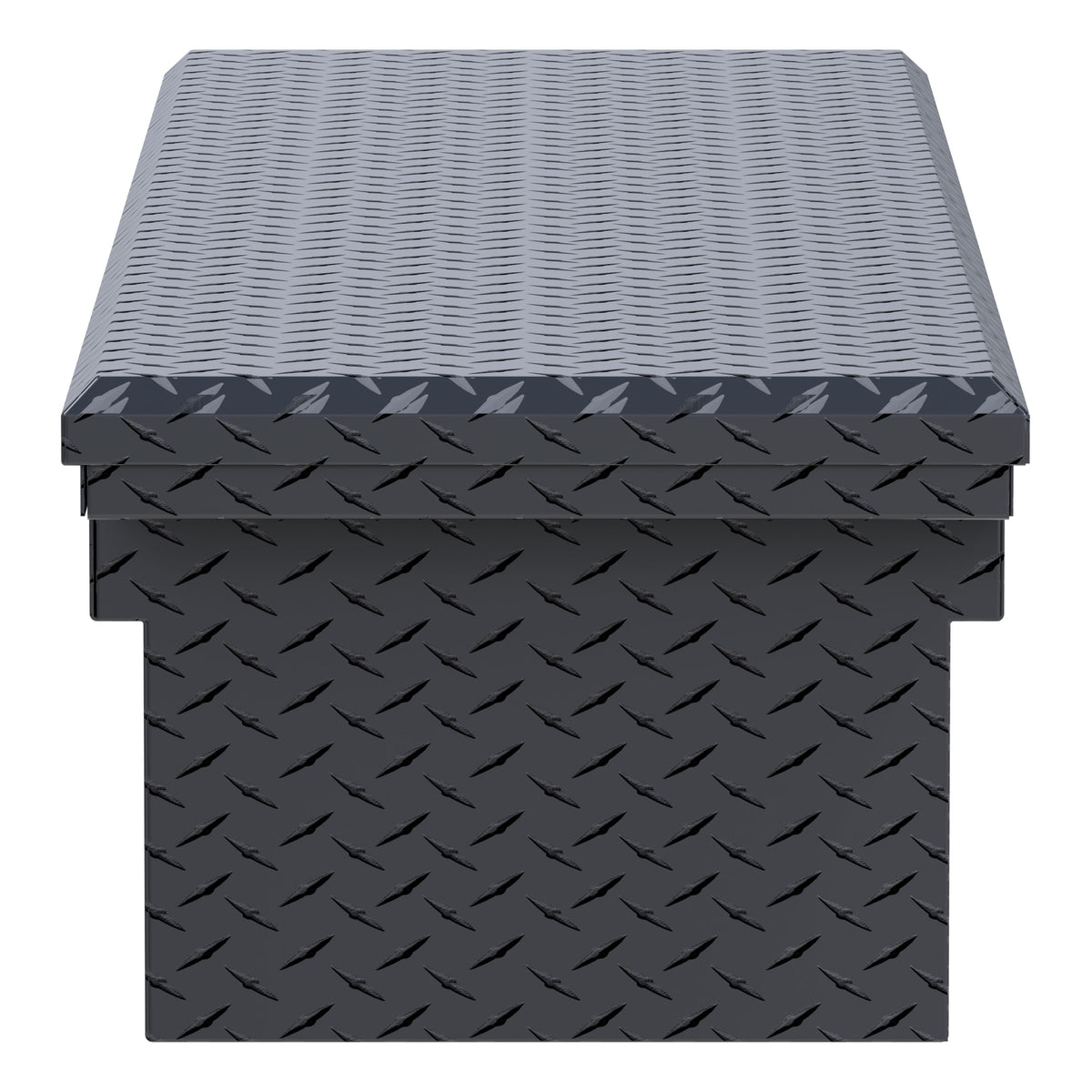 UWS EC50002 72-Inch Matte Black Heavy-Wall Aluminum Truck Tool Box with Low Profile, RigidCore Lid
