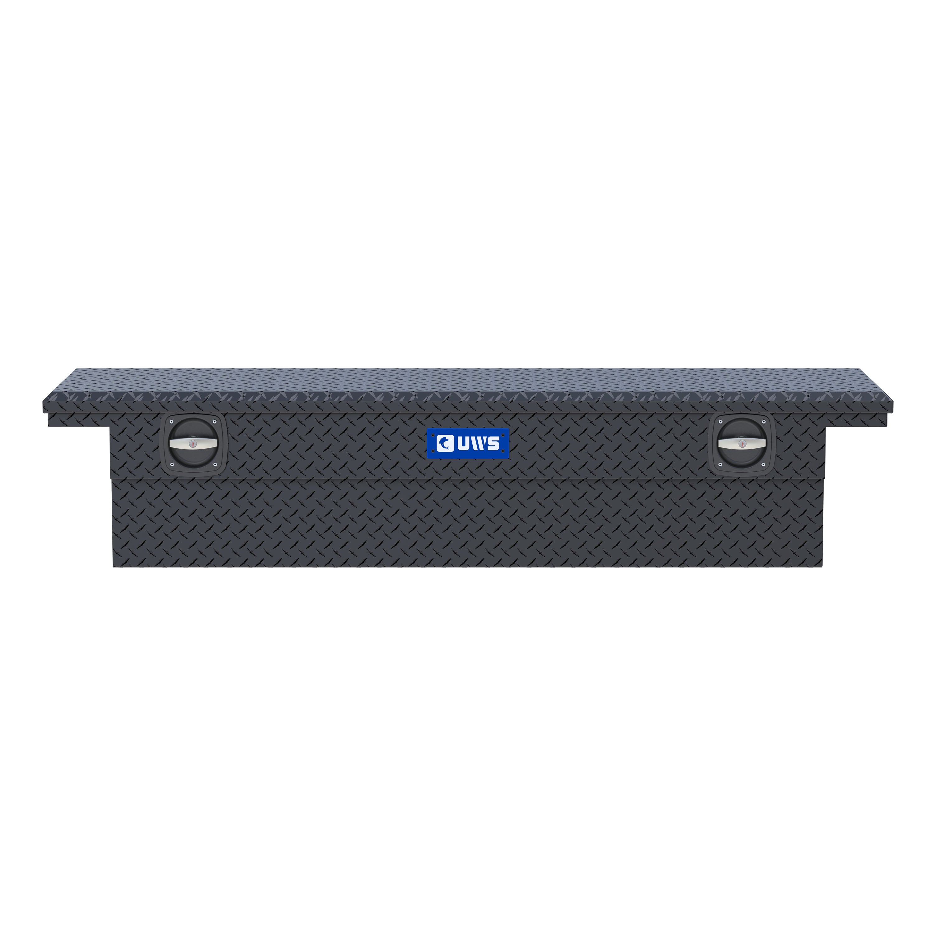 UWS EC50004 Secure Lock 69-Inch Matte Black Heavy-Wall Aluminum Truck Tool Box with Low Profile, RigidCore Lid
