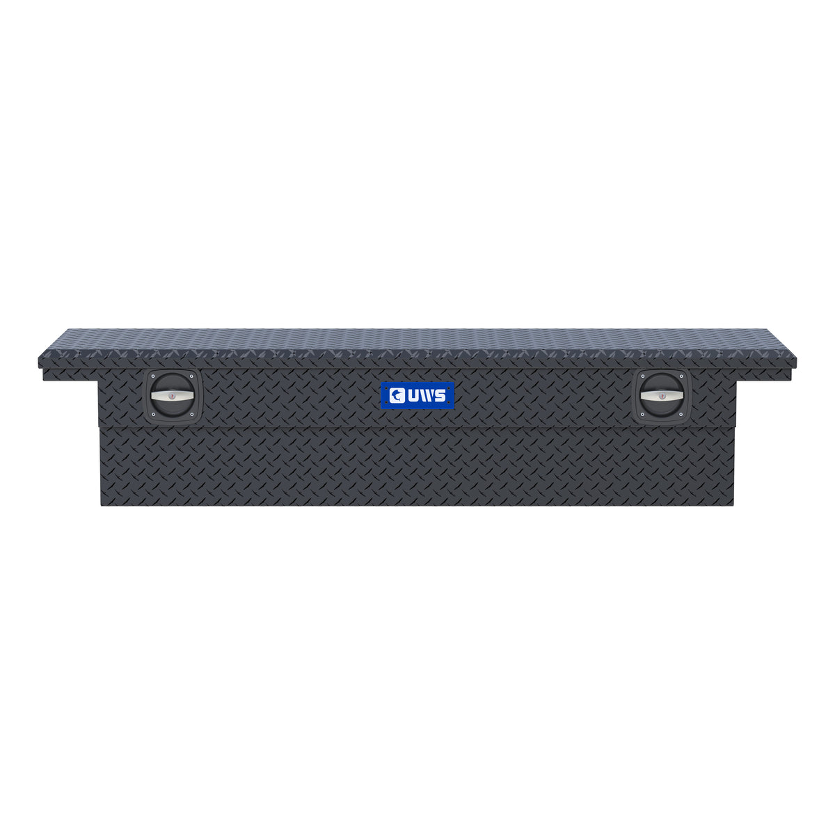 UWS EC50004 Secure Lock 69-Inch Matte Black Heavy-Wall Aluminum Truck Tool Box with Low Profile, RigidCore Lid