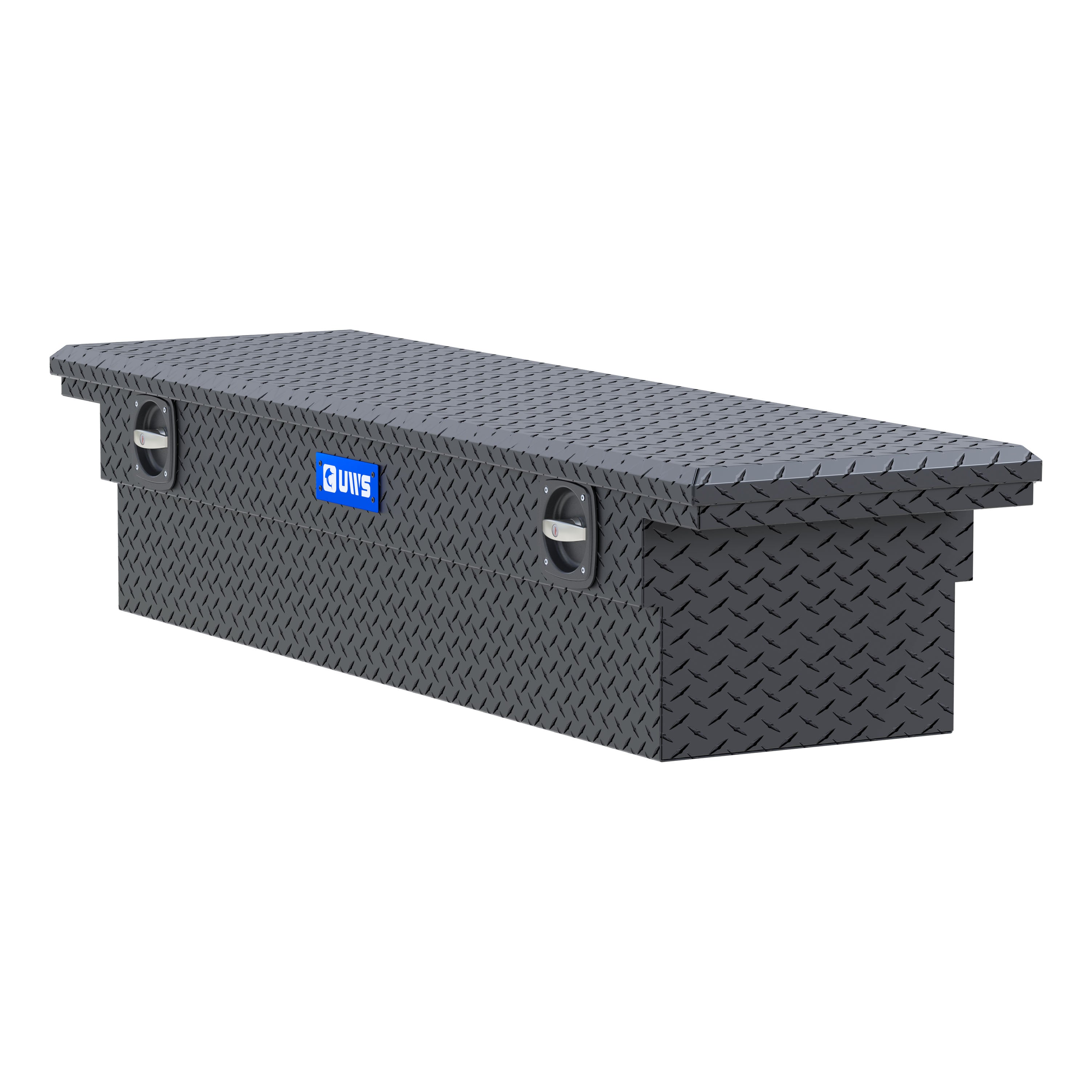 UWS EC50004 Secure Lock 69-Inch Matte Black Heavy-Wall Aluminum Truck Tool Box with Low Profile, RigidCore Lid