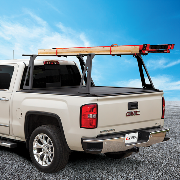 Silverado/Sierra 19-24 1500 20-24 2500/3500 Light Duty Elevated Rack System EL200 Series Pace Edwards