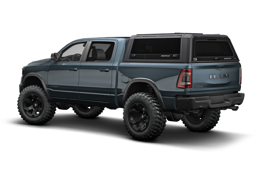 RAM 1500 Truck Bed Cap SmartCapEVO Sport Matte Black For 19-26 RAM 1500 5.7 Foot Short Bed SmartCap