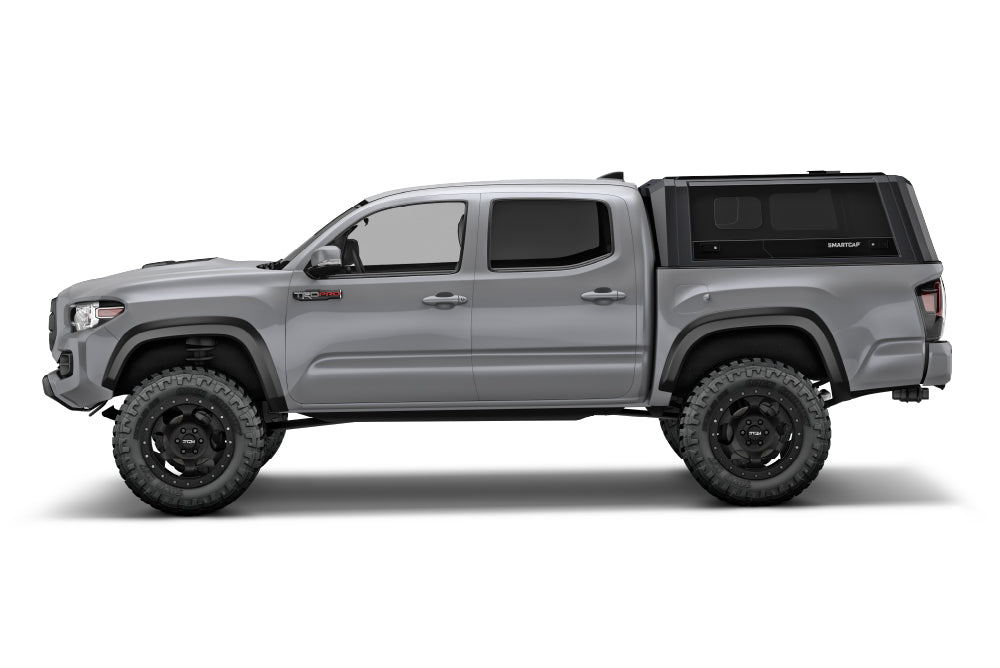 Tacoma Truck Bed Cap SmartCapEVO Sport Matte Black For 16-23 Toyota Tacoma 6 Foot Standard Bed SmartCap