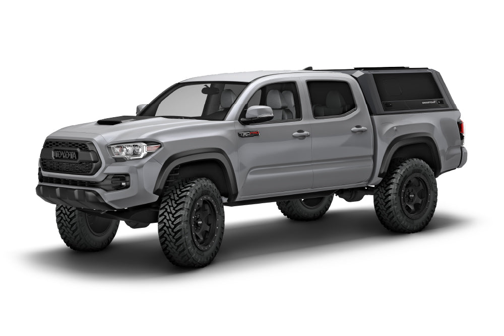 Tacoma Truck Bed Cap SmartCapEVO Sport Matte Black For 16-23 Toyota Tacoma 6 Foot Standard Bed SmartCap