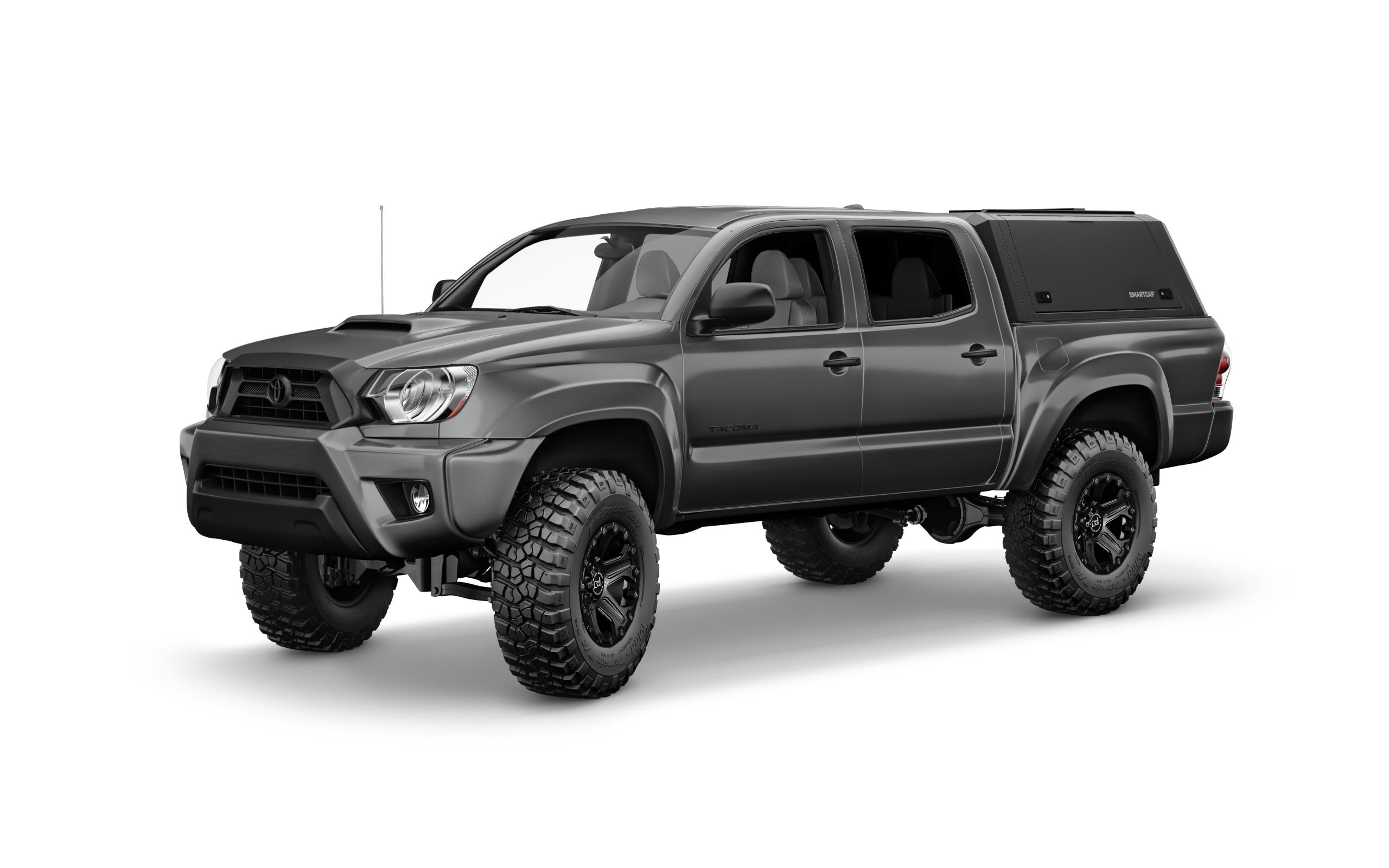 Tacoma Truck Bed Cap SmartCap EVO Sport Matte Black For 05-15 Toyota Tacoma 5 Foot Short Bed RSI SmartCap
