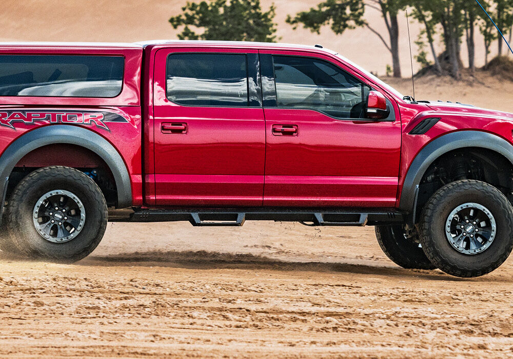 EpYx Step System Cab Length (2 Steps per Side) 2020-2025 Jeep Gladiator JT 4-Door Textured Black NFab