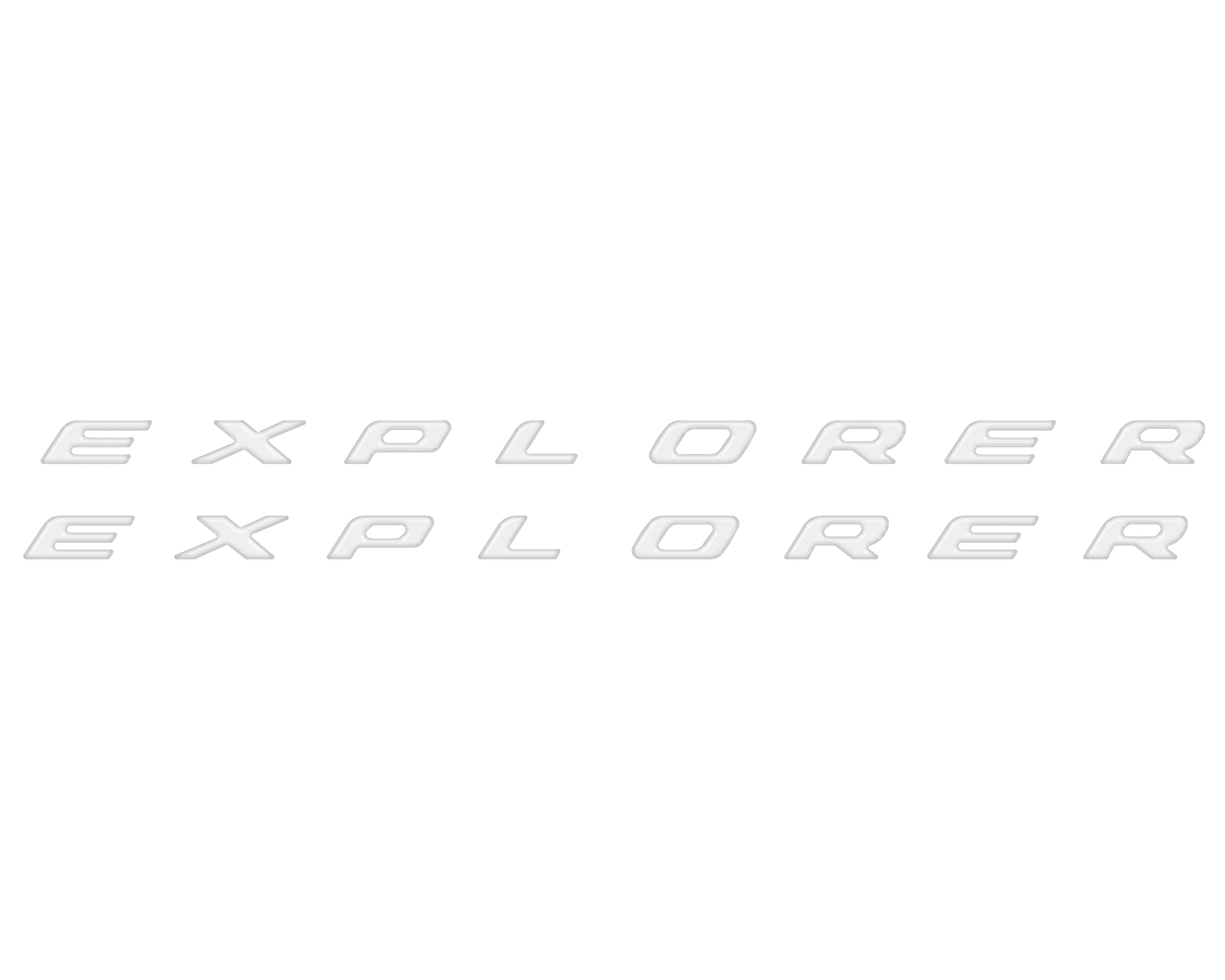 Rocker Panel Letter Inserts Fits 2020-2026 Ford Explorer
