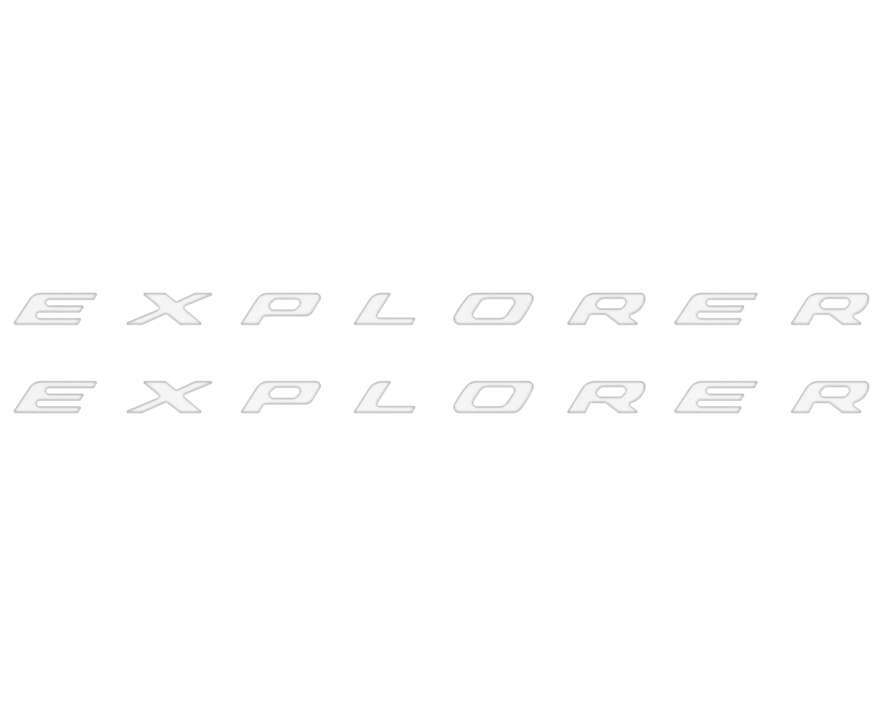 Rocker Panel Letter Inserts Fits 2020-2026 Ford Explorer