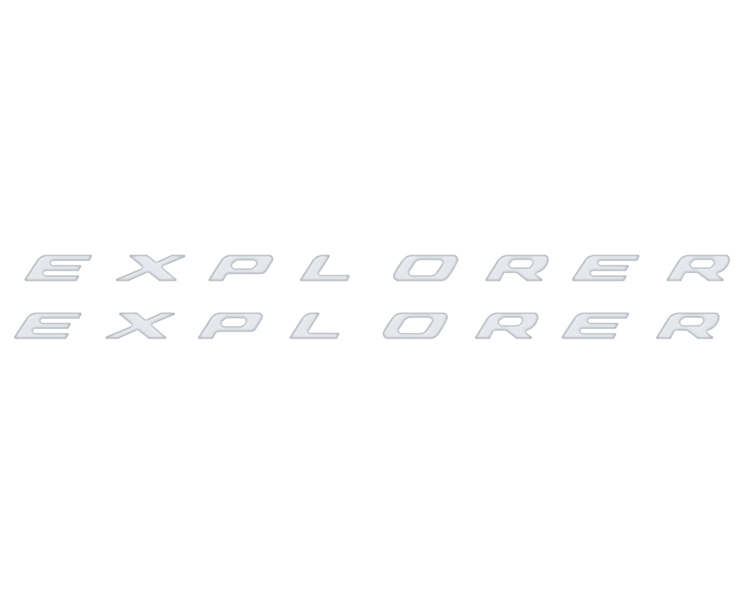 Rocker Panel Letter Inserts Fits 2020-2026 Ford Explorer