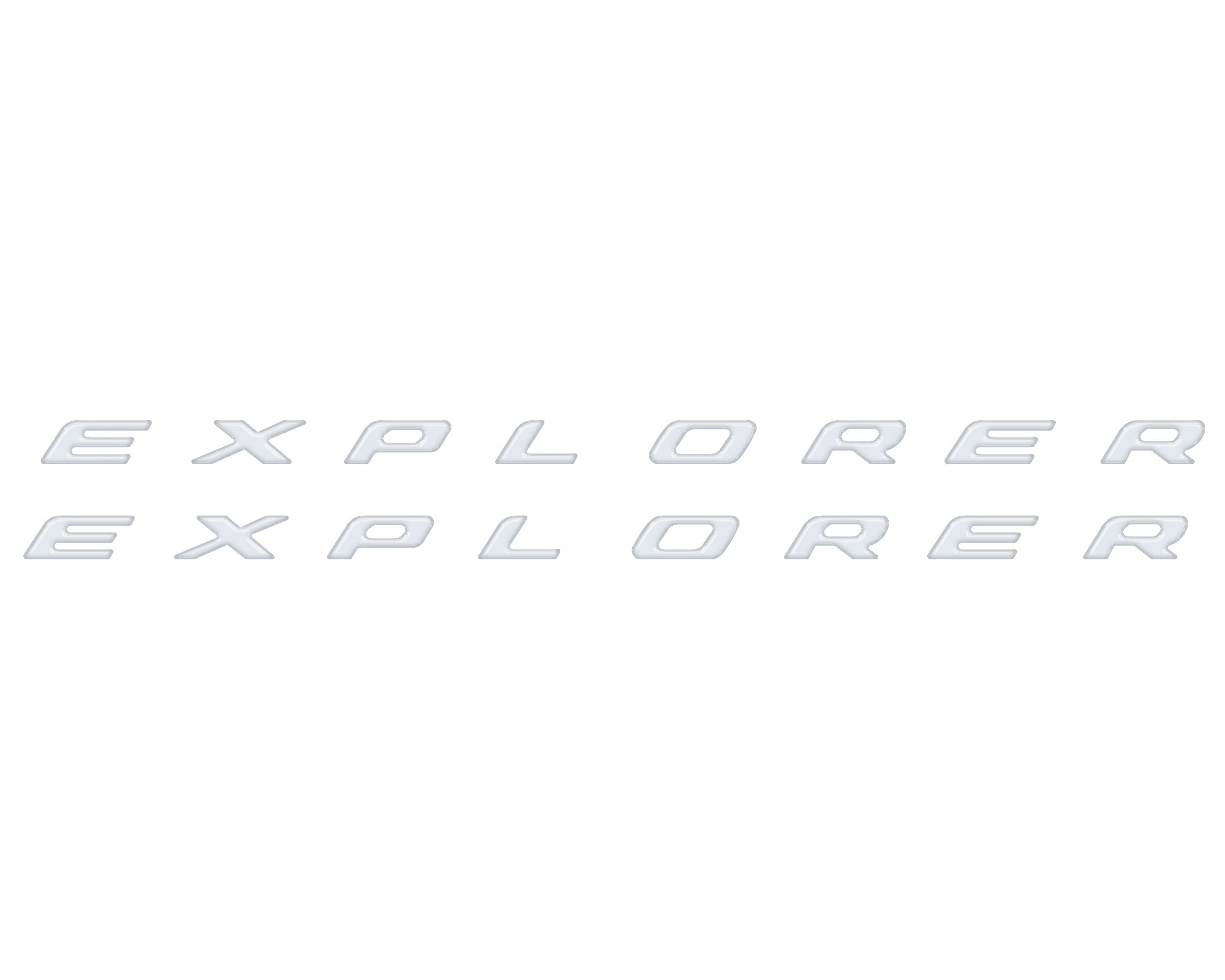 Rocker Panel Letter Inserts Fits 2020-2026 Ford Explorer
