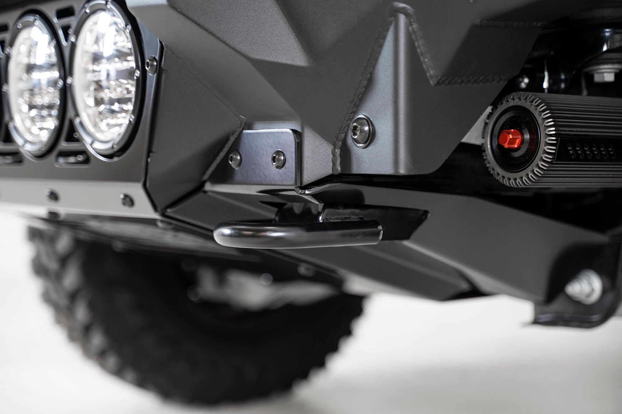 2017-2020 Ford Raptor Bomber Front Bumper Mounts for 4 Rigid 360 6 Inch Round Lights Addictive Desert Designs