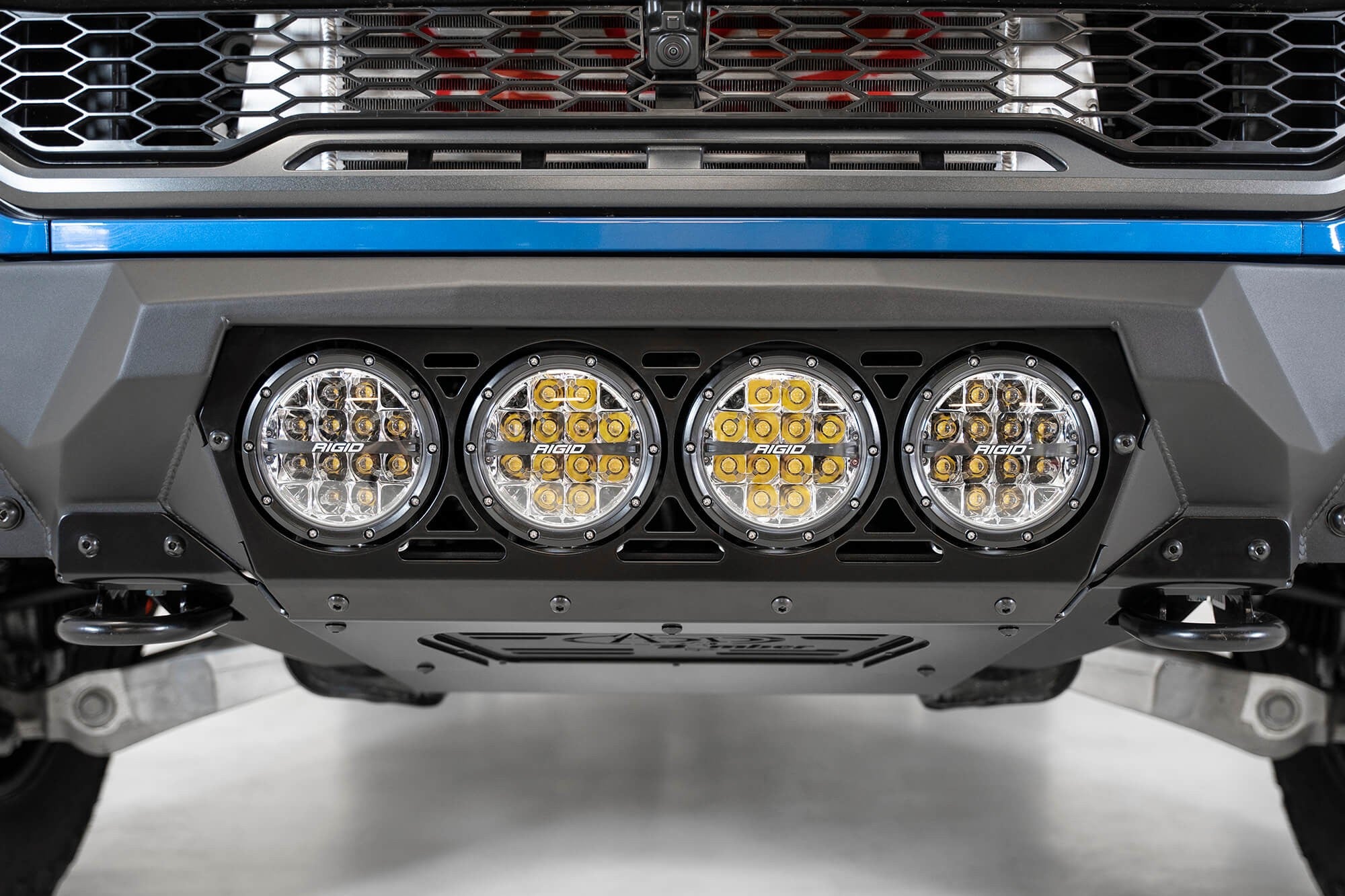 2017-2020 Ford Raptor Bomber Front Bumper Mounts for 4 Rigid 360 6 Inch Round Lights Addictive Desert Designs