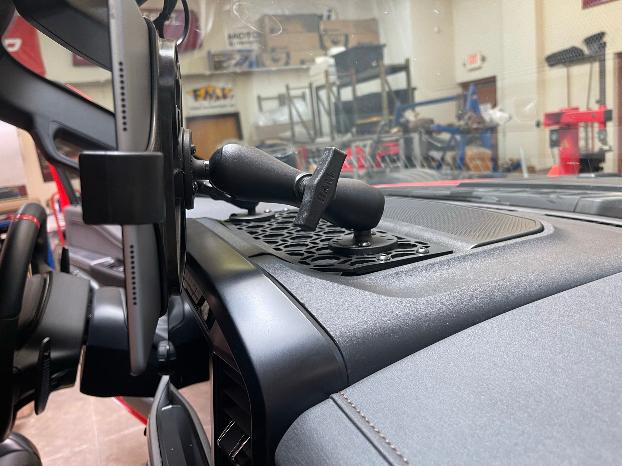 Foutz Motorsports Dash center panel kit in Hammer Black - From Adapt-a-panel 2021-2023 Ford F-150 Raptor 2023 Ford F-150 Raptor R