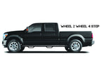 Nerf Step Bar Wheel-to-Wheel without Bed Access (2 Steps per Side) 2017-2026 Ford F-250/F-350 6.75 Inch Bed Crew Cab with Single Rear Wheels Textured Black NFab