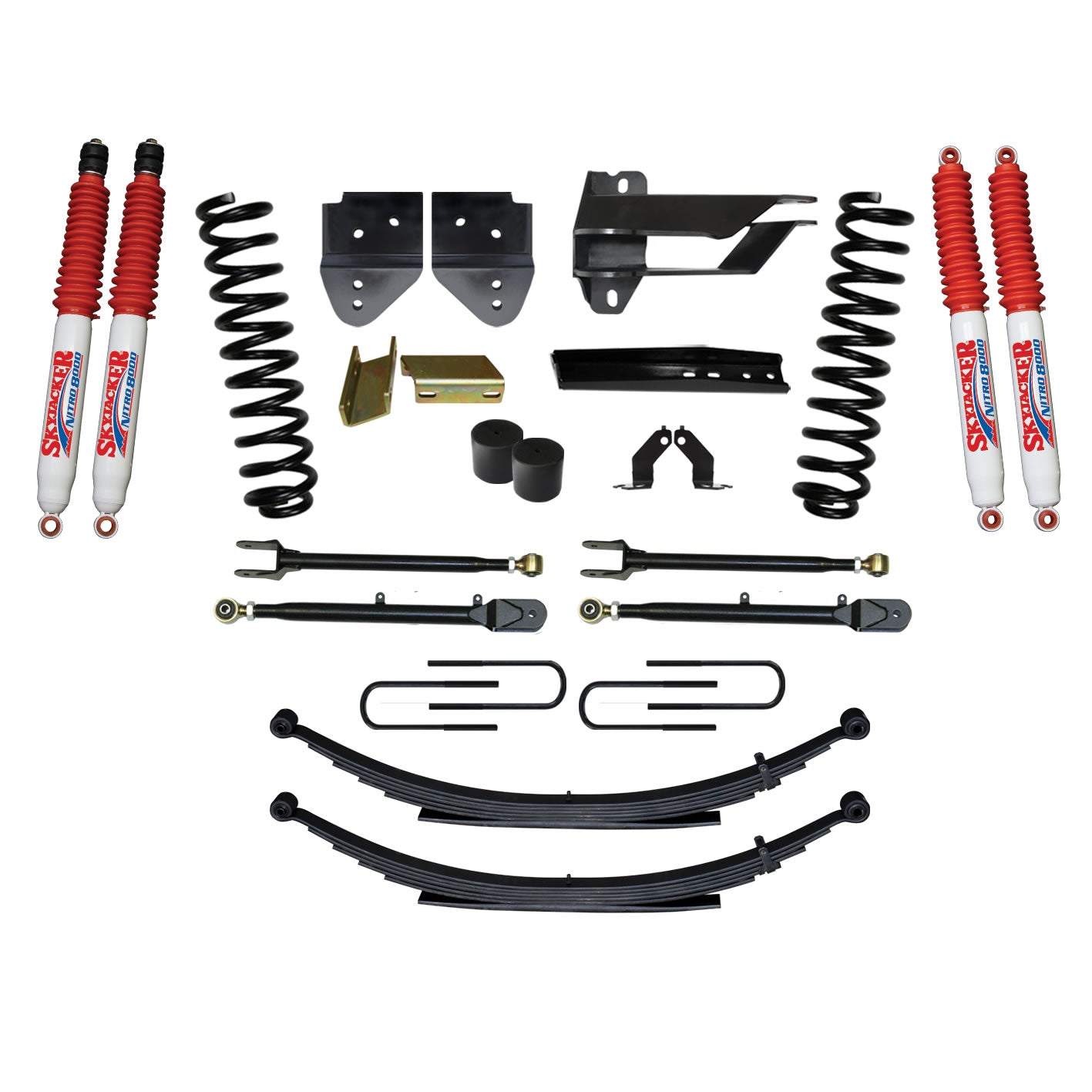 Suspension Lift Kit w/Shock 4 Inch Lift Incl. Front Coil Springs Rear