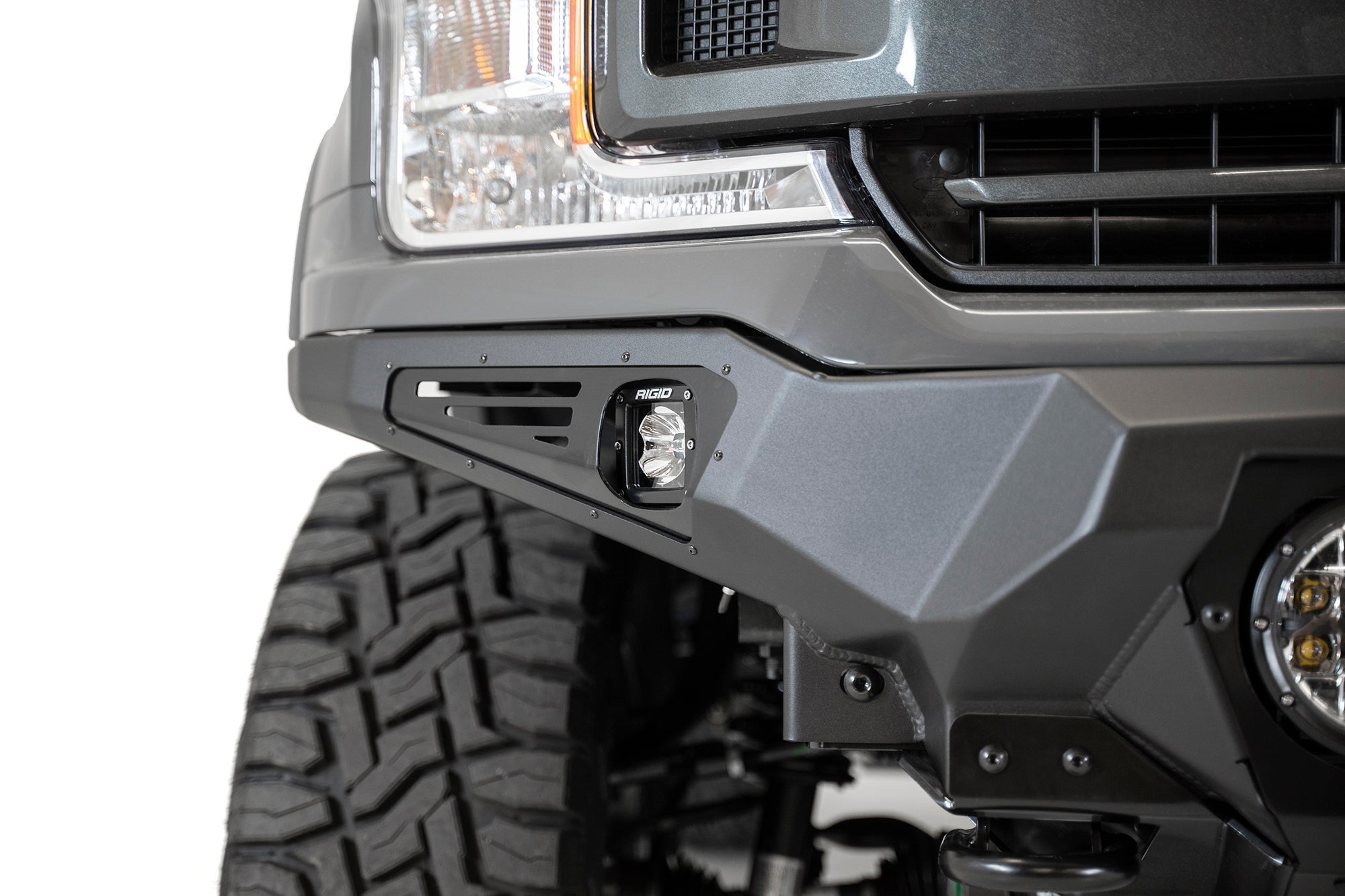 2018-2020 Ford F-150 Bomber Front Bumper Mounts for 4 rigid 360 6 Inch Round Lights Addictive Desert Designs
