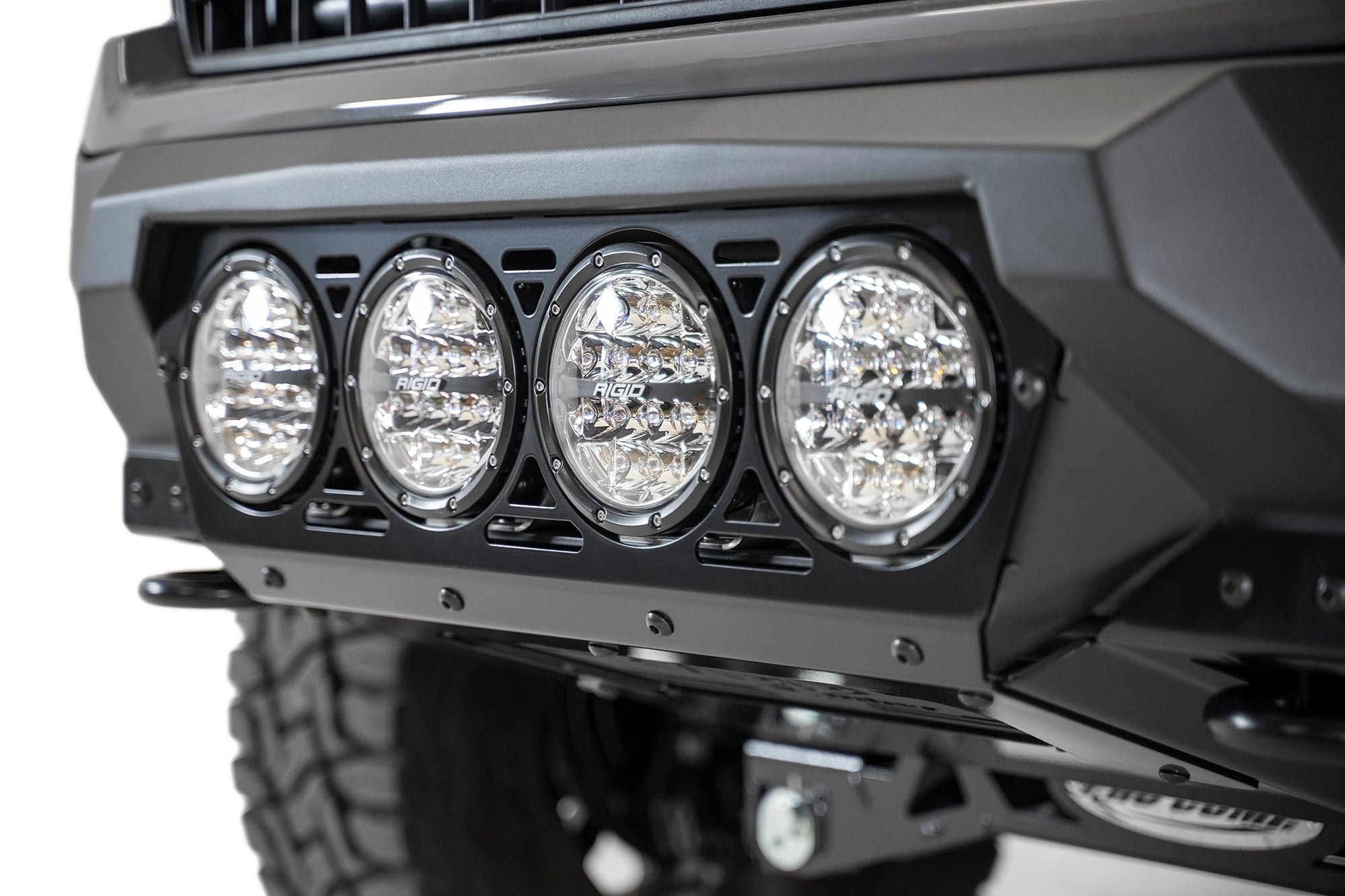 2018-2020 Ford F-150 Bomber Front Bumper Mounts for 4 rigid 360 6 Inch Round Lights Addictive Desert Designs