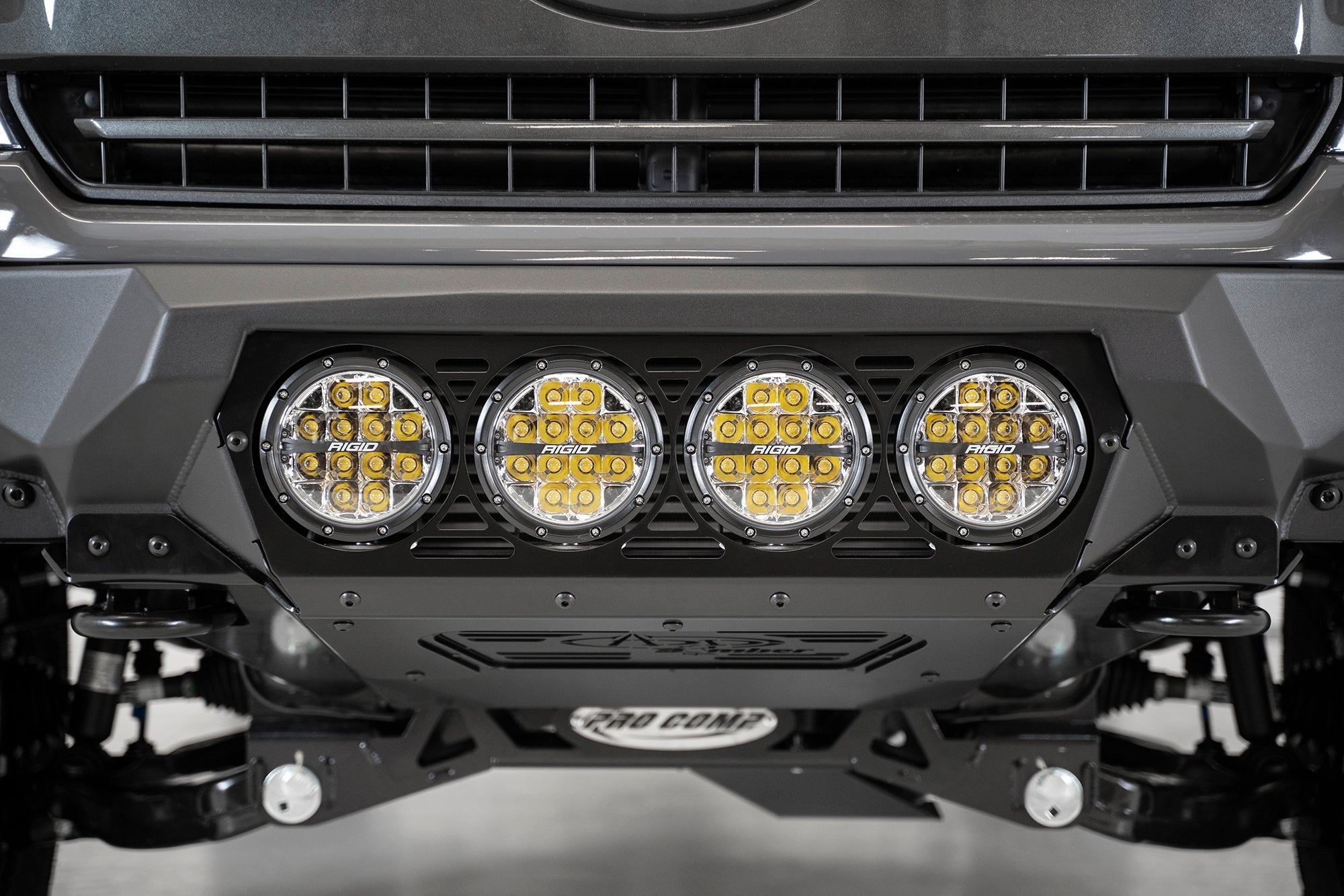 2018-2020 Ford F-150 Bomber Front Bumper Mounts for 4 rigid 360 6 Inch Round Lights Addictive Desert Designs