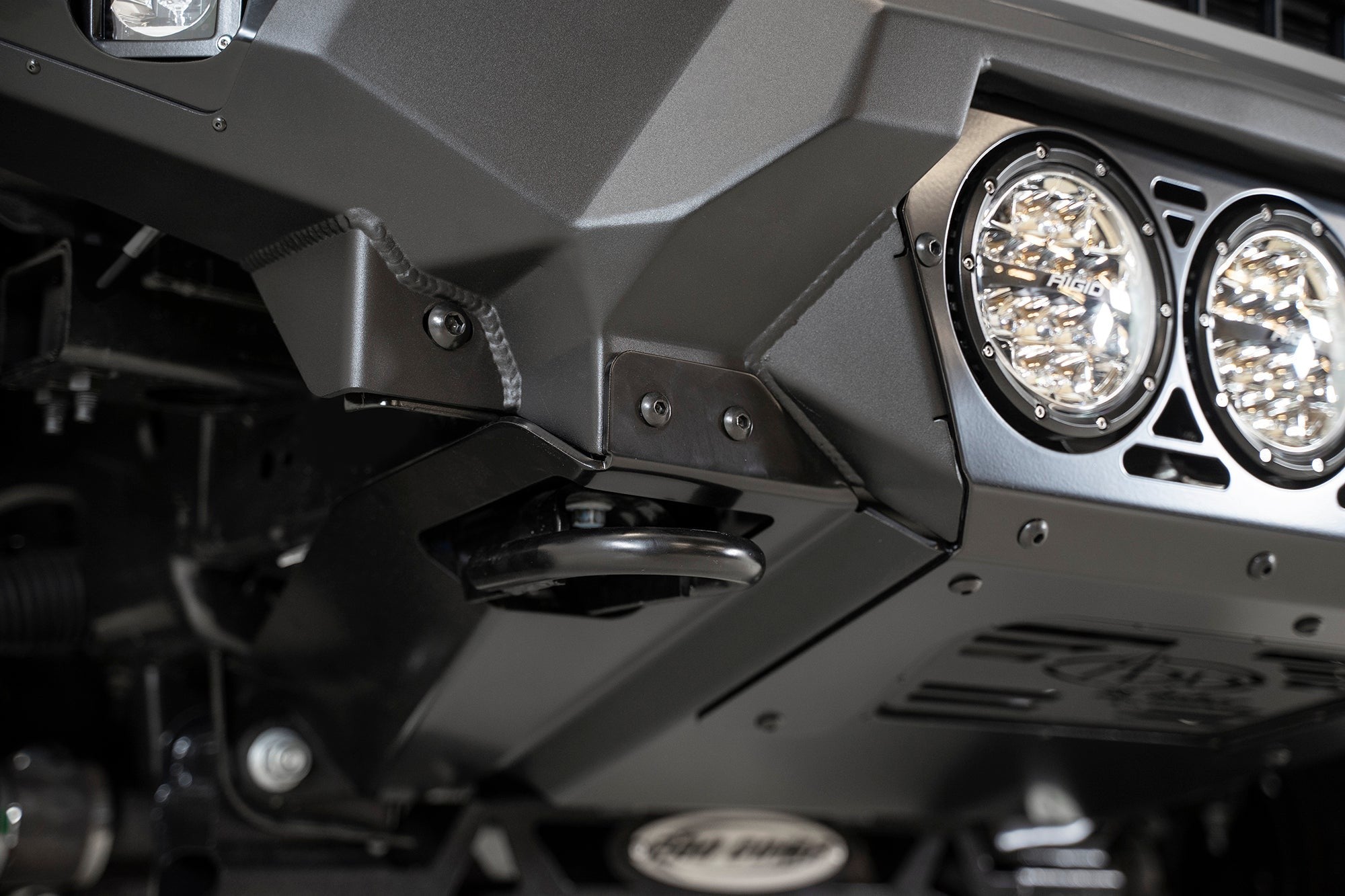 2018-2020 Ford F-150 Bomber Front Bumper Mounts for 4 rigid 360 6 Inch Round Lights Addictive Desert Designs