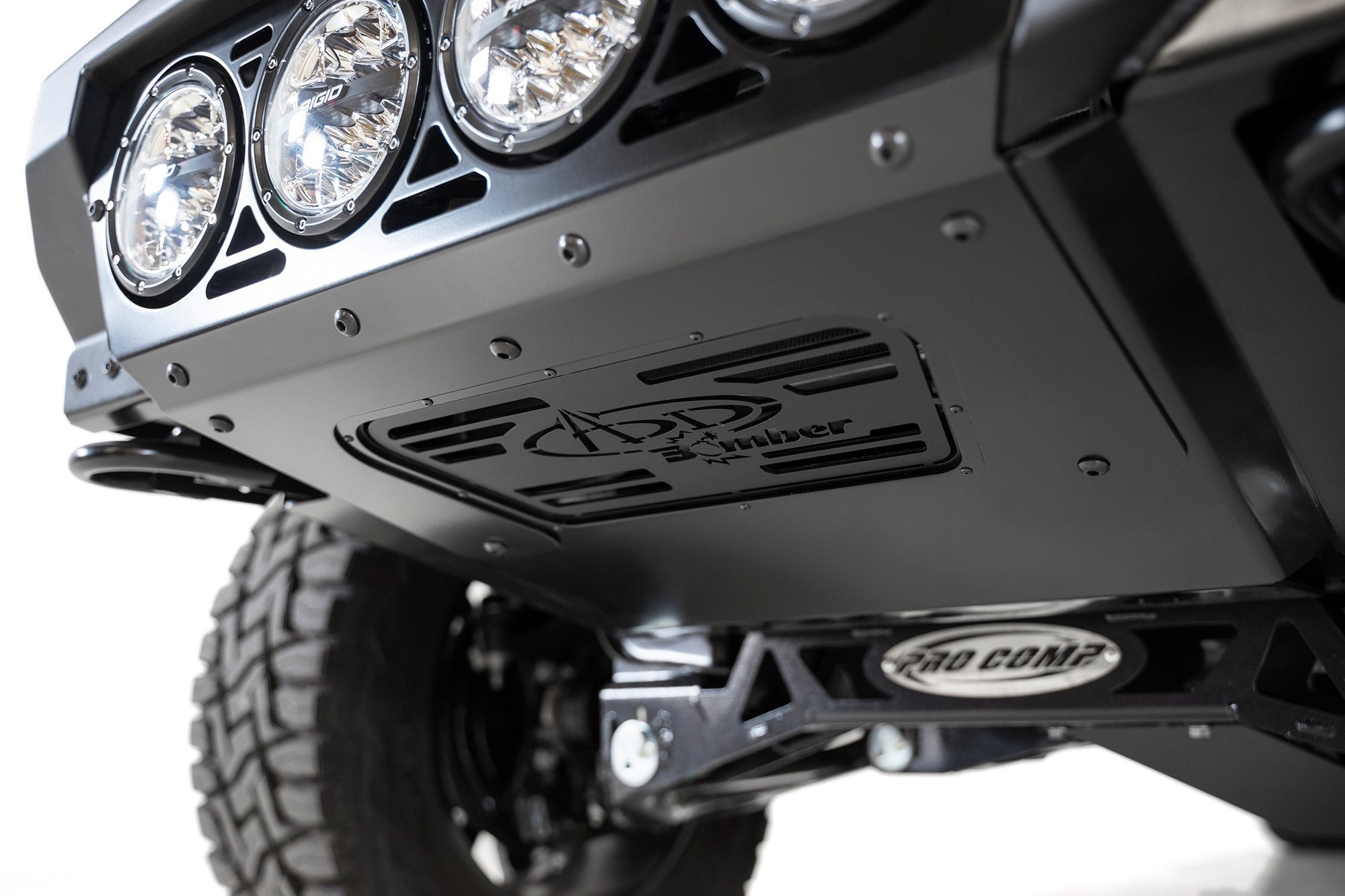 2018-2020 Ford F-150 Bomber Front Bumper Mounts for 4 rigid 360 6 Inch Round Lights Addictive Desert Designs