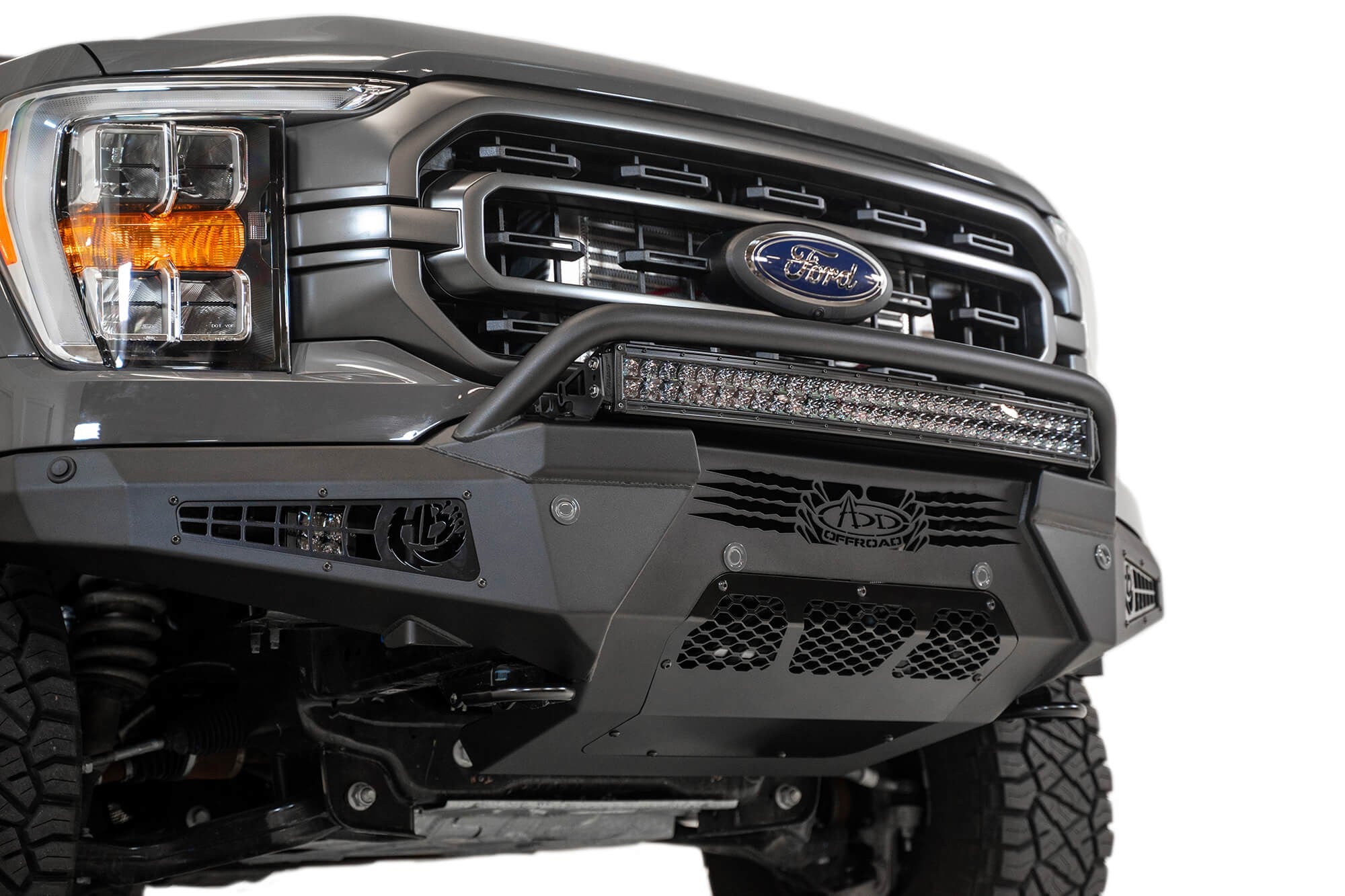 2021-2025 Ford F-150 HoneyBadger Front Bumper Addictive Desert Designs