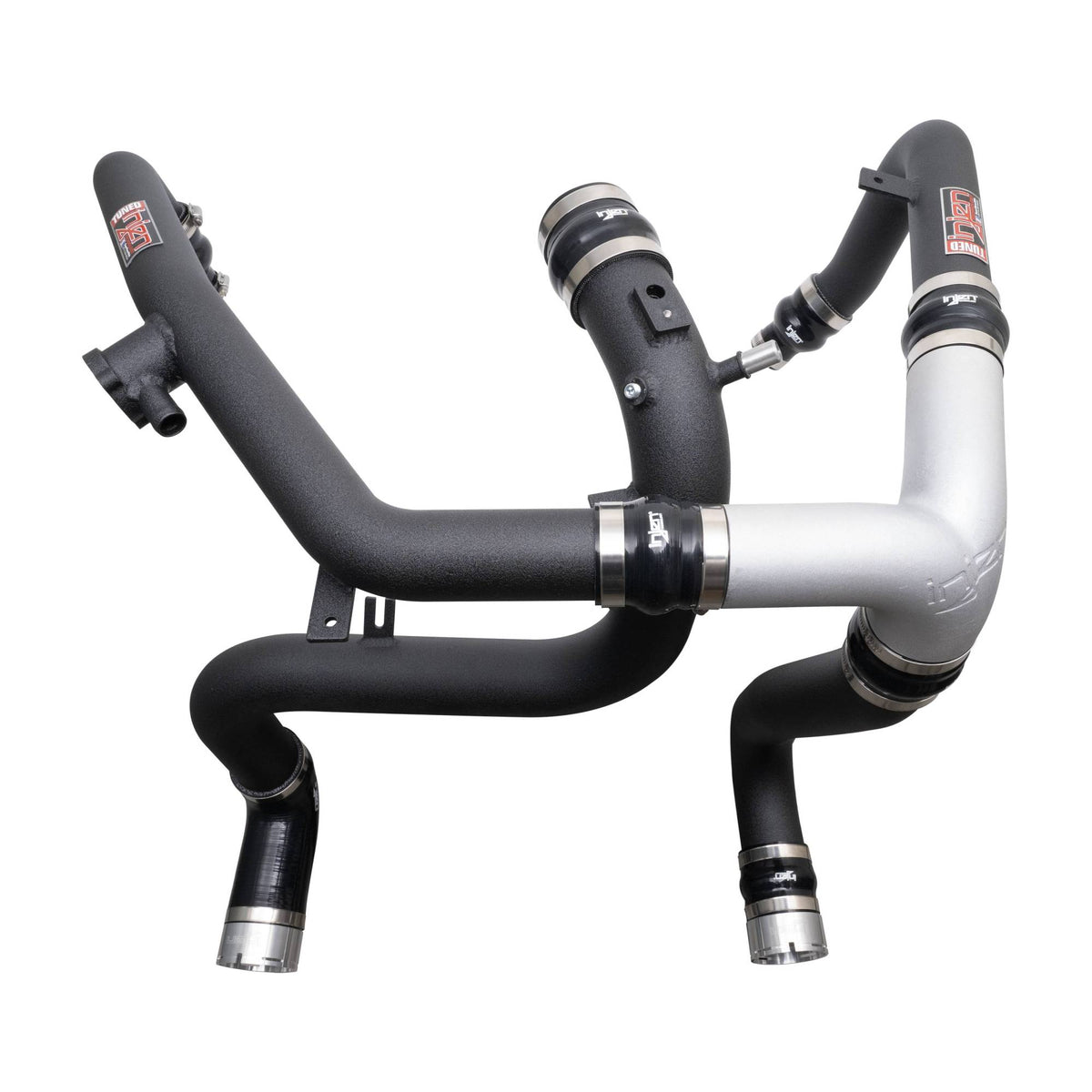 Injen 21-24 Ford Bronco V6-2.7L Twin Turbo SES Intercooler Pipes Wrinkle Black