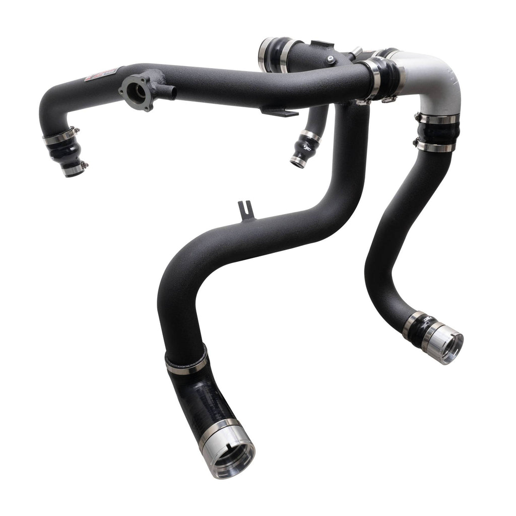 Injen 21-24 Ford Bronco V6-2.7L Twin Turbo SES Intercooler Pipes Wrinkle Black