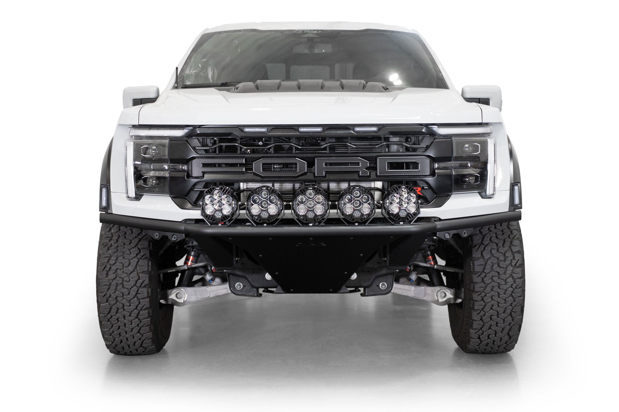 2021+ Ford F-150 Raptor Pro Plus Frame Cut Front Bumper | 20-inch Light Bar Addictive Desert Designs