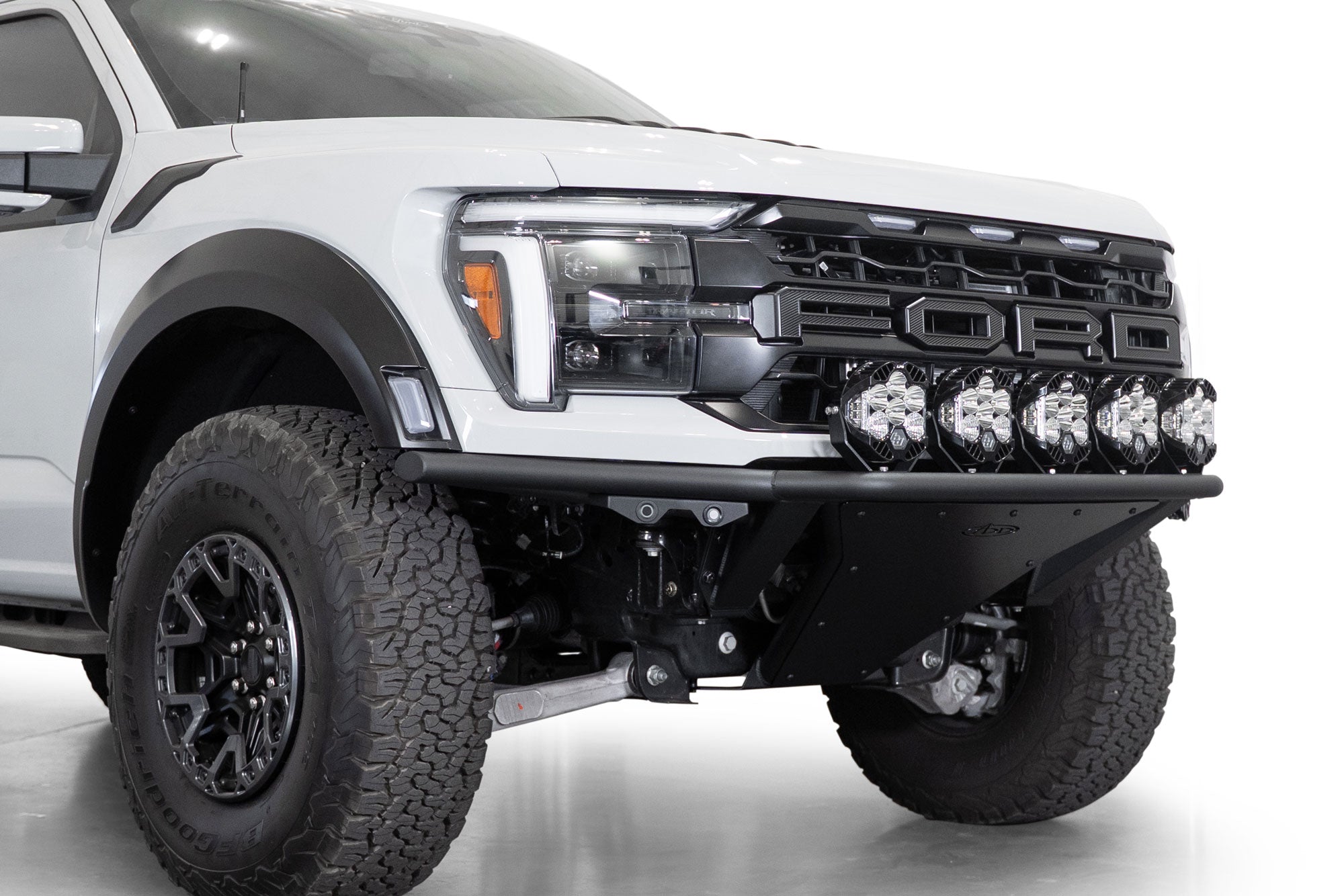 2021+ Ford F-150 Raptor Pro Plus Frame Cut Front Bumper | 20-inch Light Bar Addictive Desert Designs