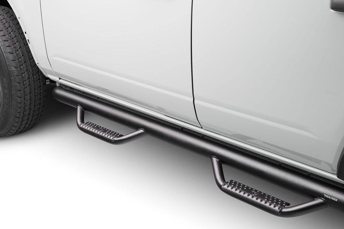 Nerf Step Bar Cab Length (2 Steps per Side) 21-25 Ford Bronco 4 Dr Textured Black NFab