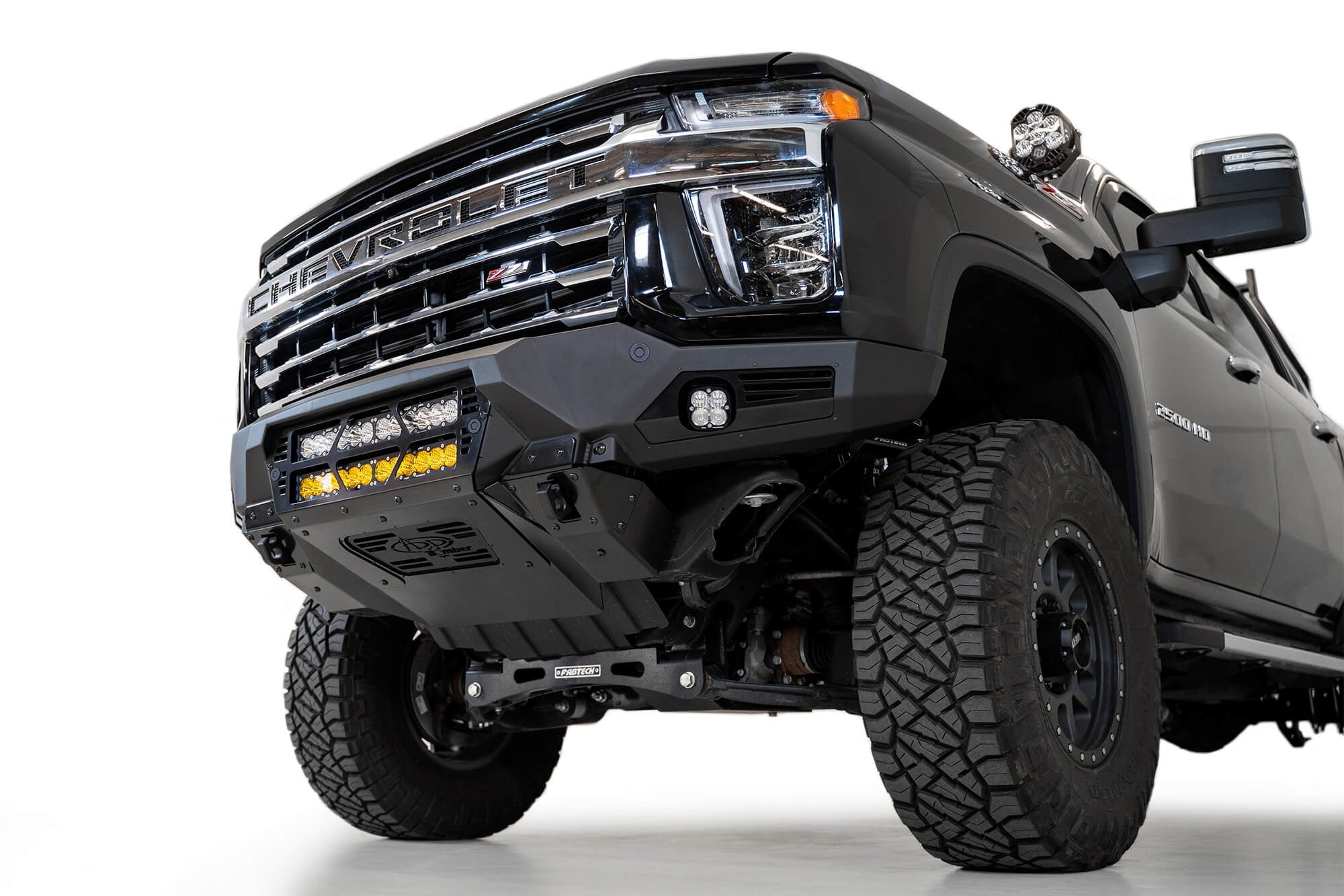 2020-2023 Chevrolet Silverado 2500/3500 Bomber Front Bumper Mounts for two 20 Inch light bars Addictive Desert Designs