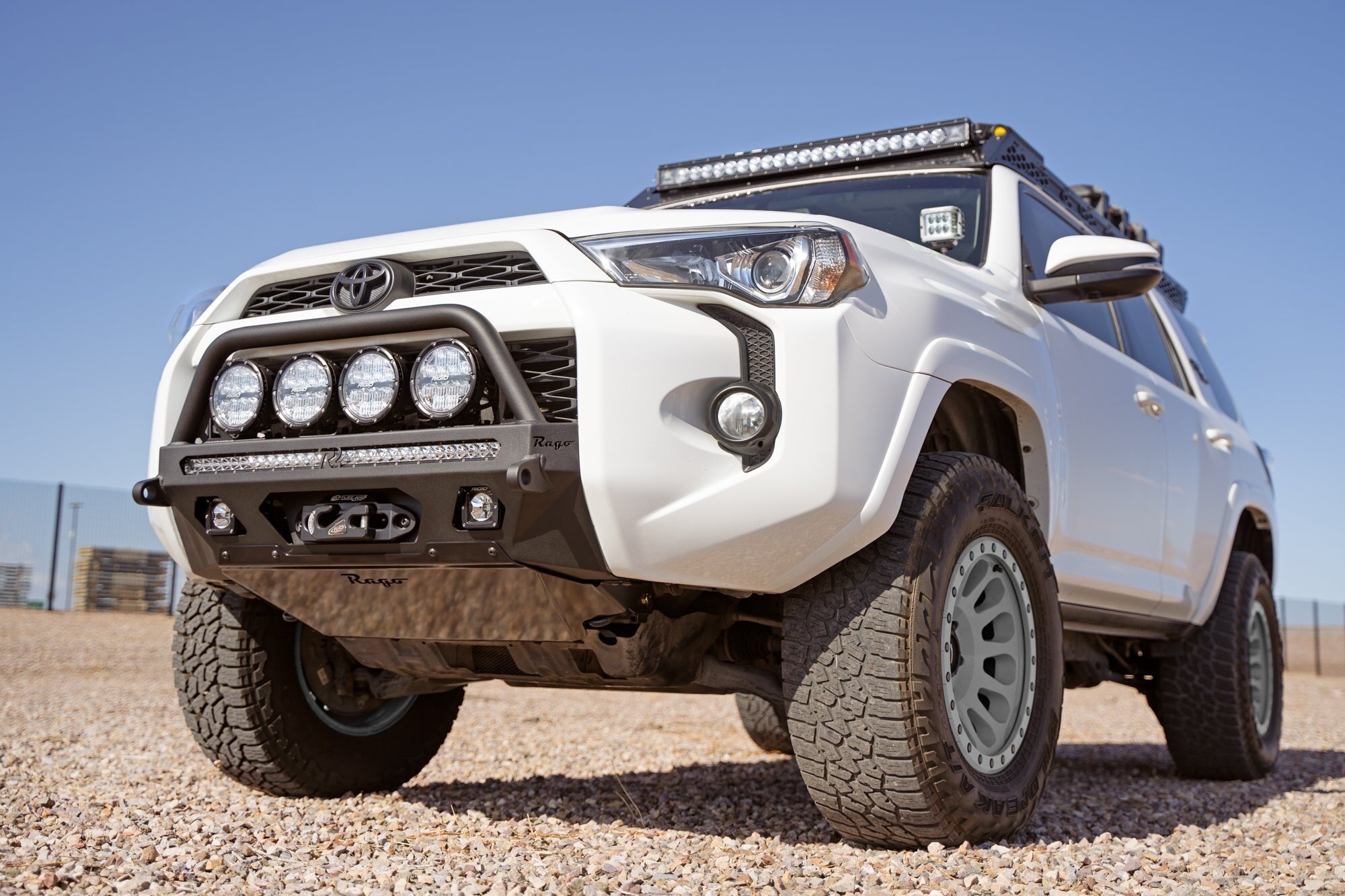 2014-2024 Toyota 4Runner Center Mount Winch Front Bumper with Top Hoop Rago Fabrication