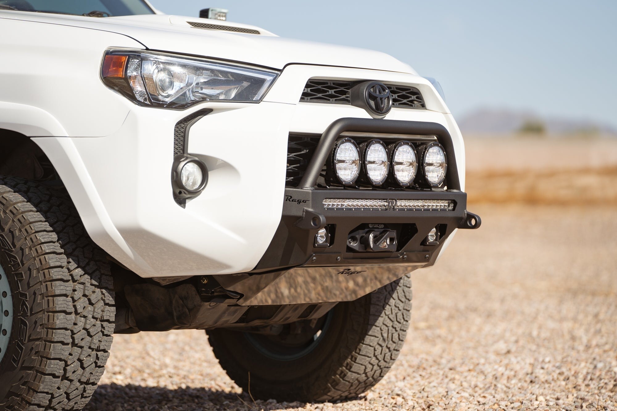 2014-2024 Toyota 4Runner Center Mount Winch Front Bumper with Top Hoop Rago Fabrication