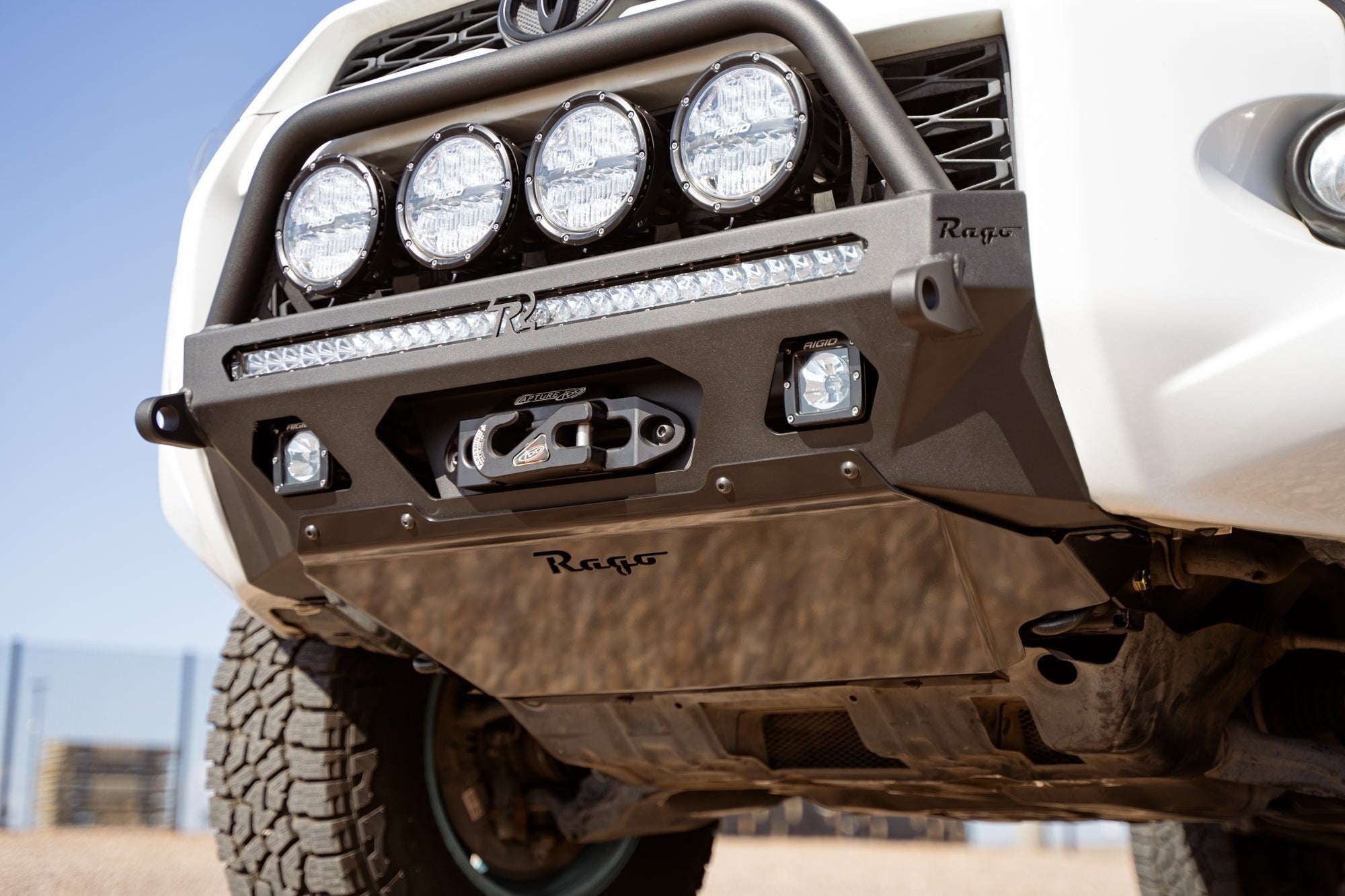 2014-2024 Toyota 4Runner Center Mount Winch Front Bumper with Top Hoop Rago Fabrication