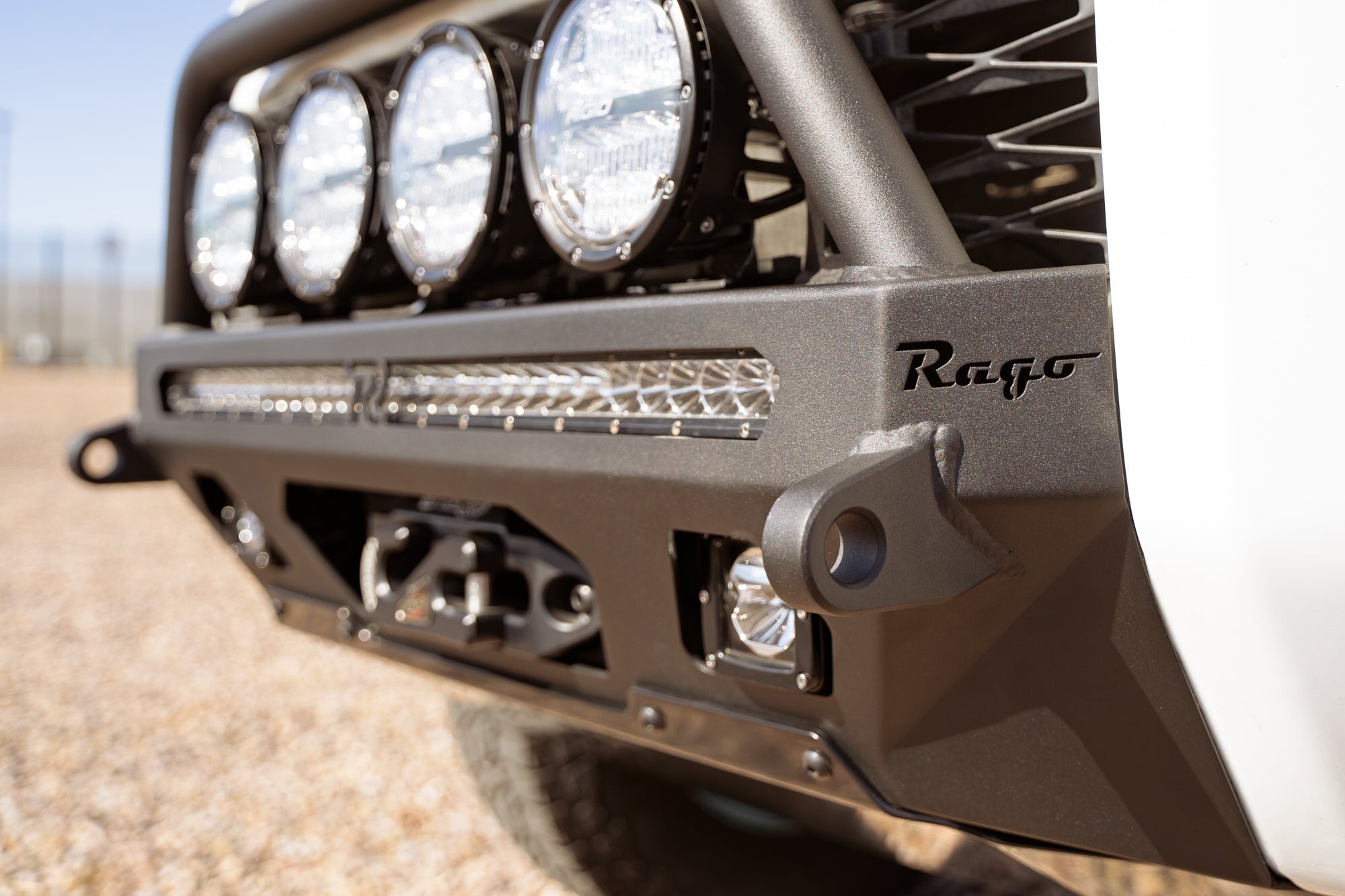 2014-2024 Toyota 4Runner Center Mount Winch Front Bumper with Top Hoop Rago Fabrication