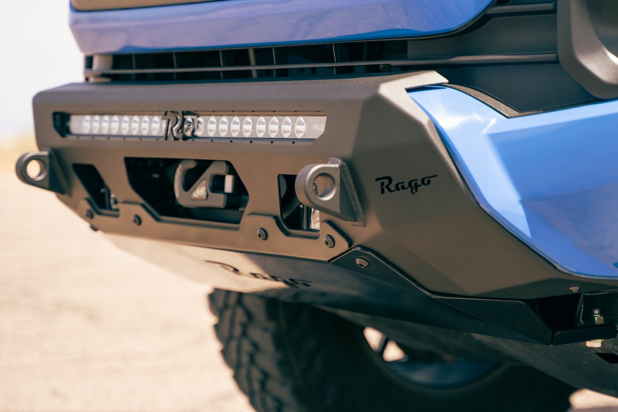 2016-2023 Toyota Tacoma Center Mount Winch Front Bumper Rago Fabrication