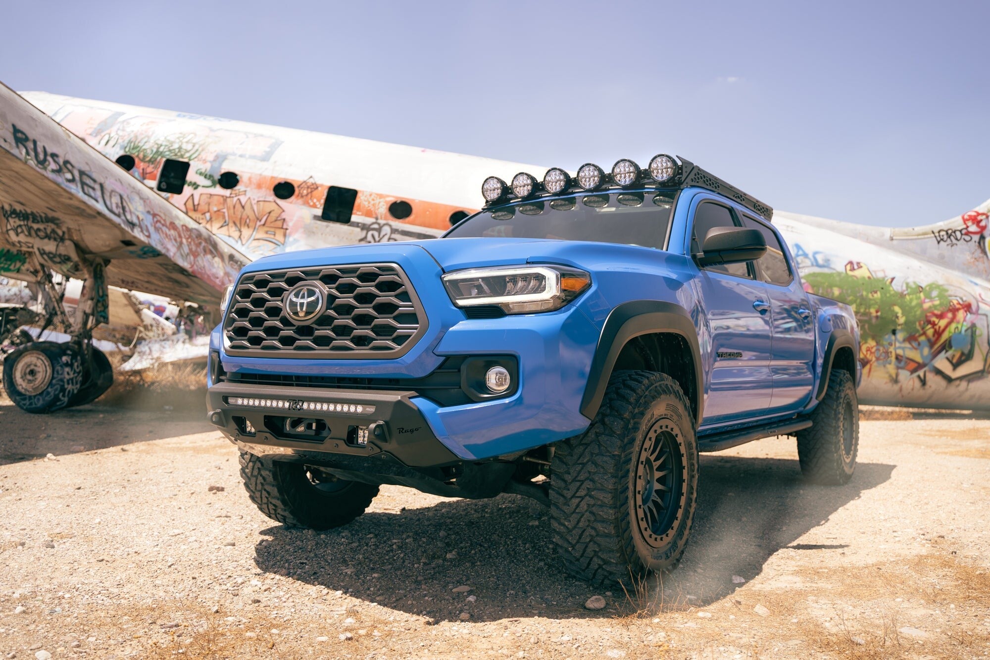 2016-2023 Toyota Tacoma Center Mount Winch Front Bumper Rago Fabrication