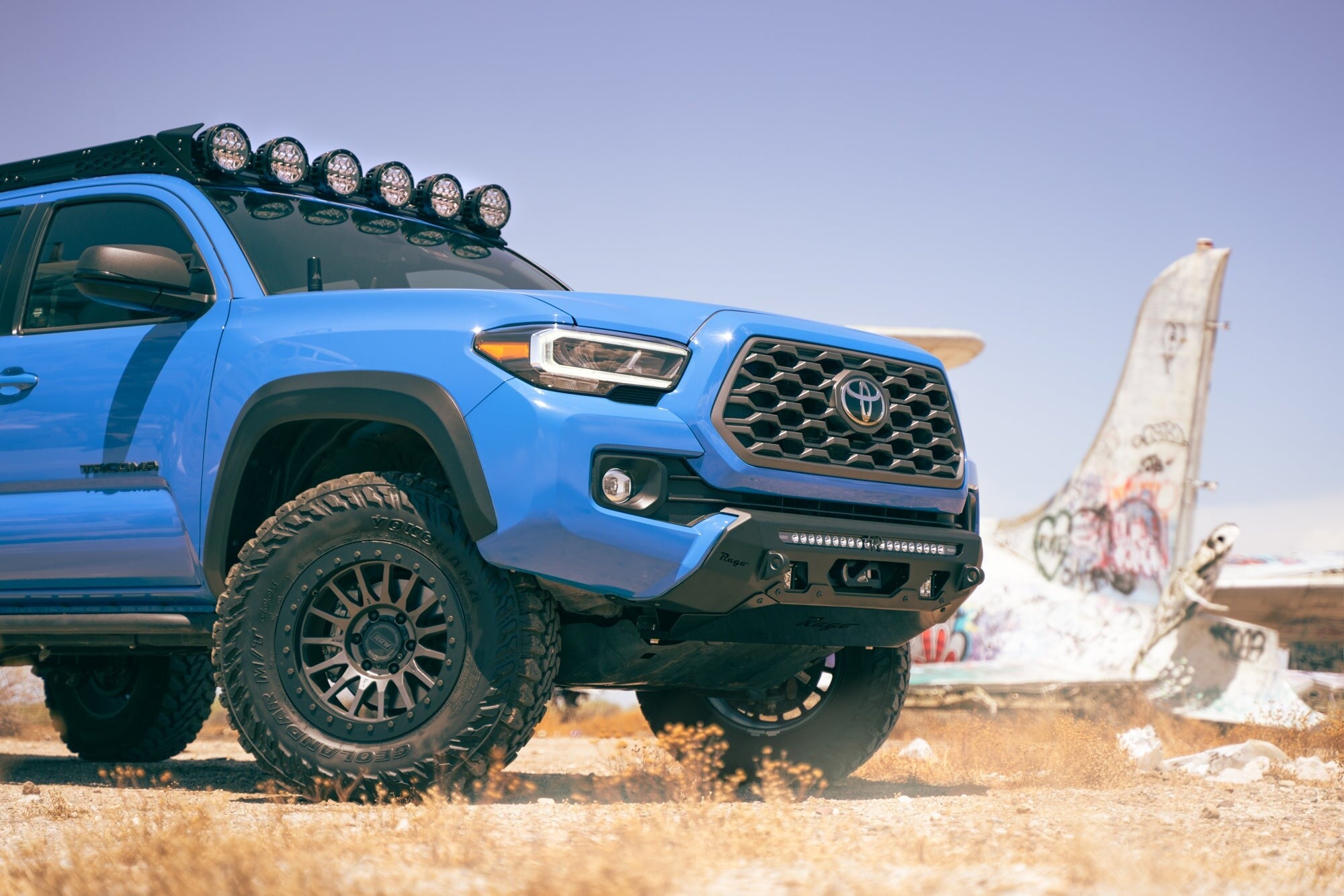 2016-2023 Toyota Tacoma Center Mount Winch Front Bumper Rago Fabrication