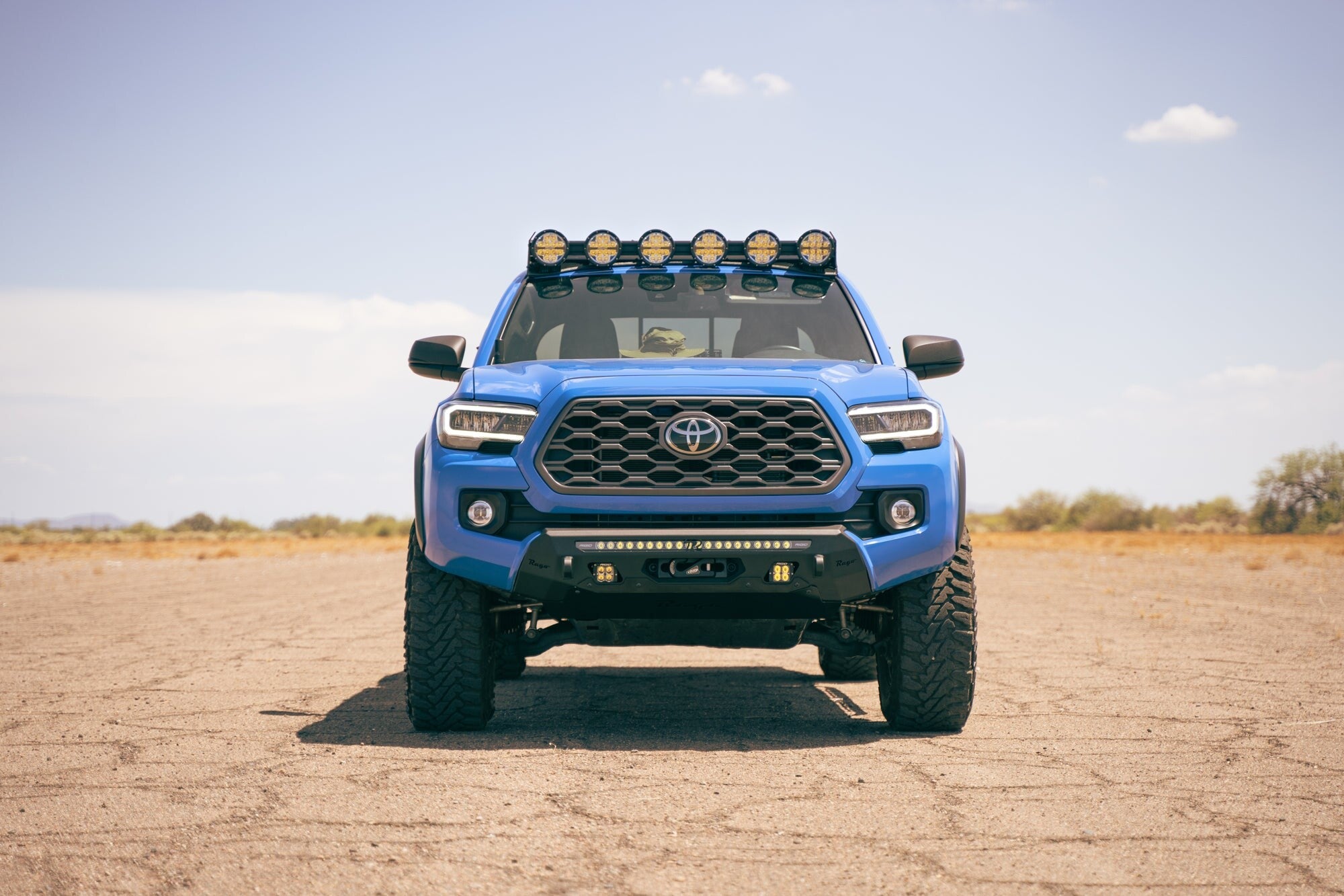 2016-2023 Toyota Tacoma Center Mount Winch Front Bumper Rago Fabrication