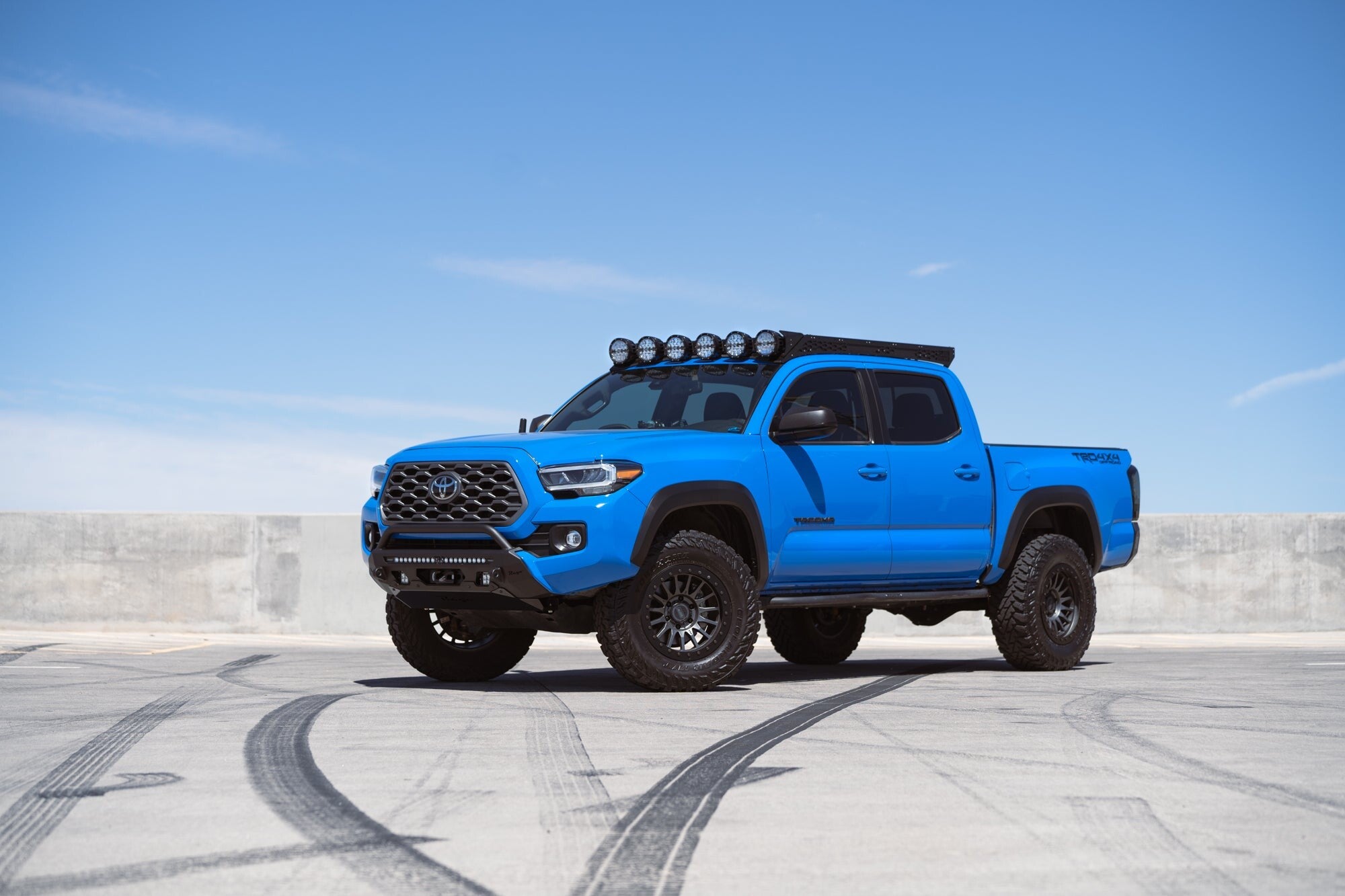 2016-2023 Toyota Tacoma Center Mount Winch Front Bumper w/ Top Hoop Rago Fabrication