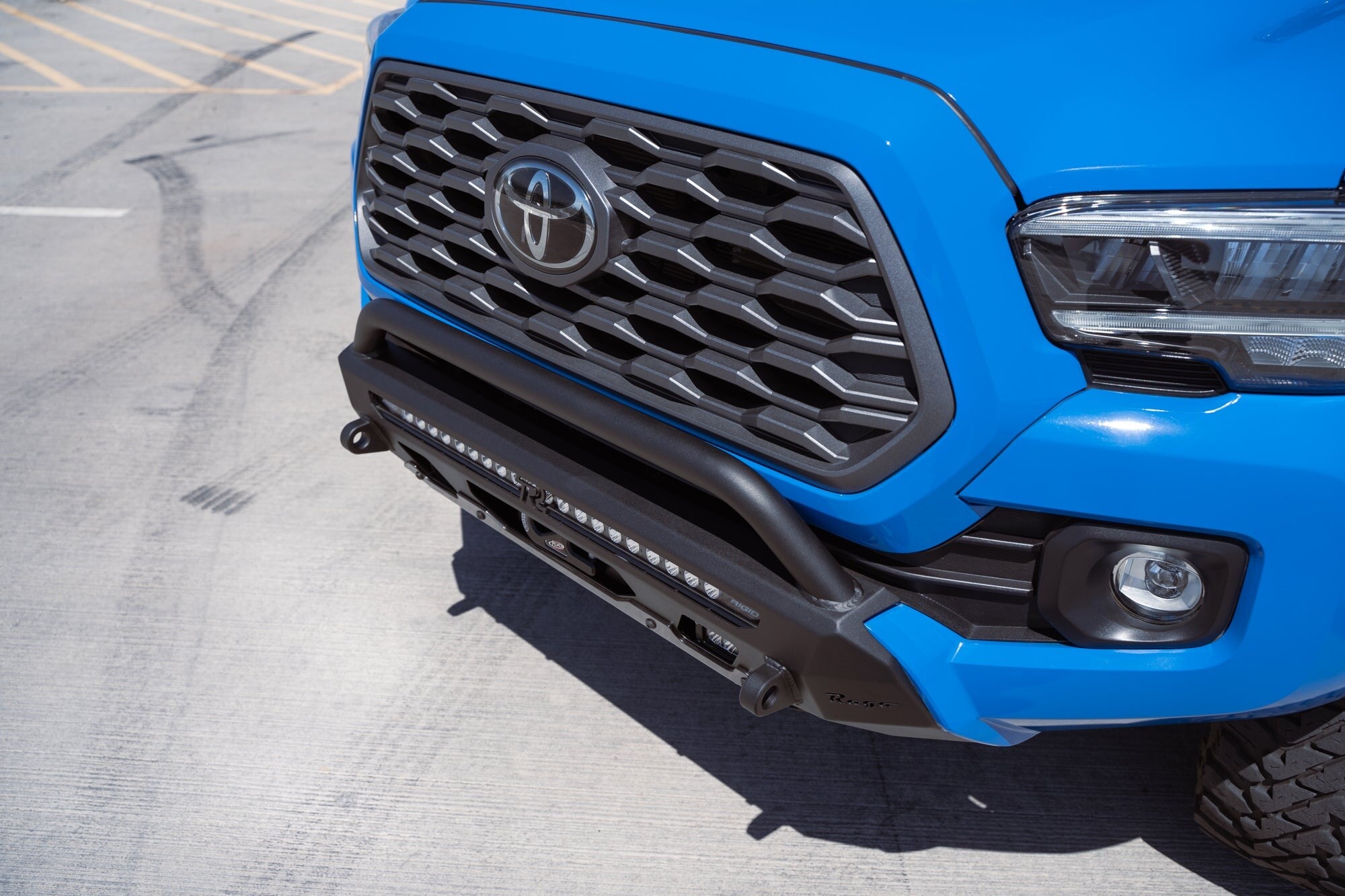 2016-2023 Toyota Tacoma Center Mount Winch Front Bumper w/ Top Hoop Rago Fabrication