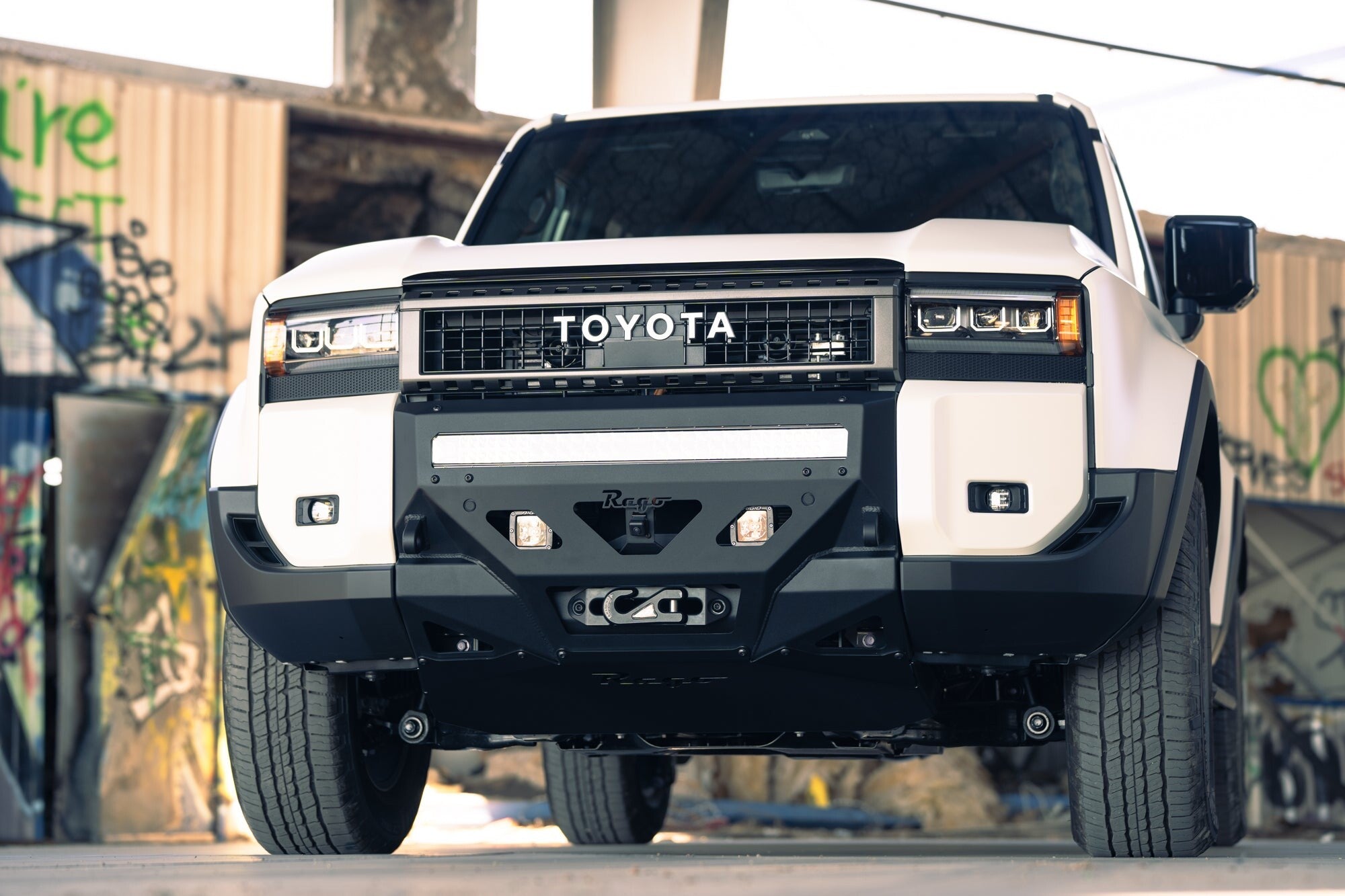 2024 Toyota Land Cruiser Center Mount Winch Front Bumper Rago Fabrication