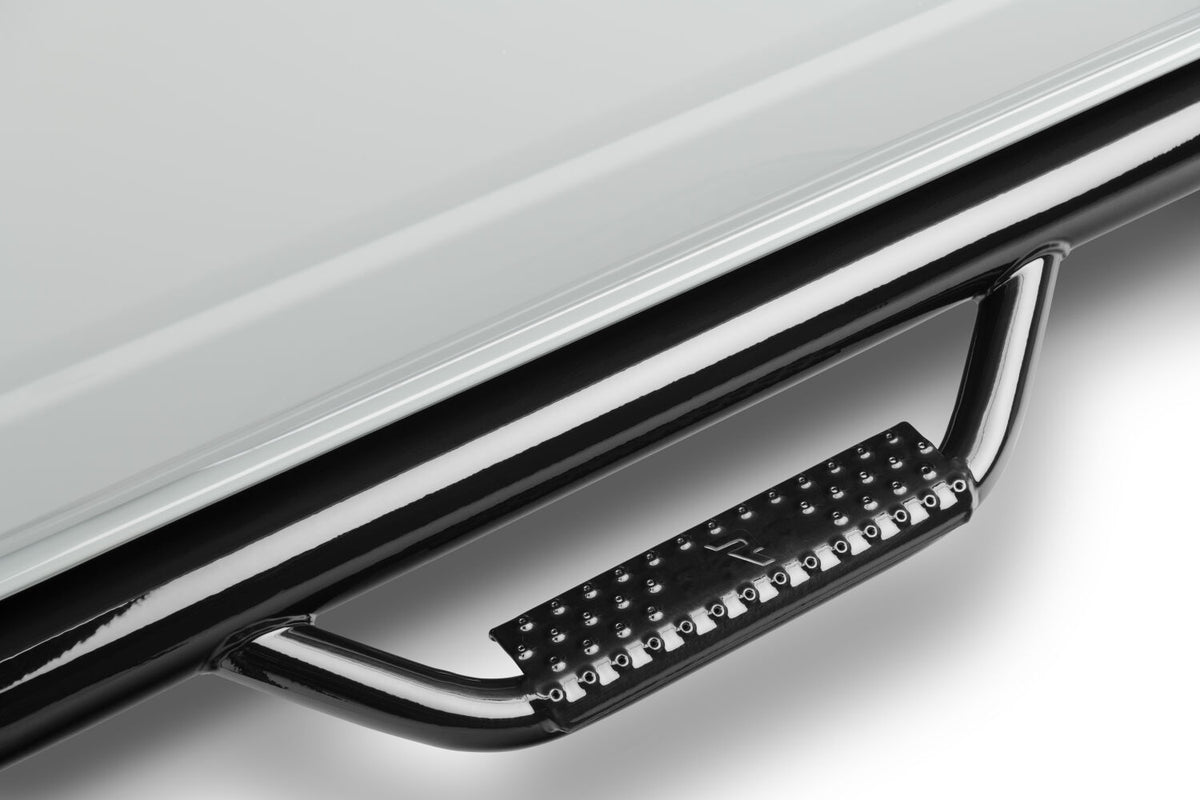 Nerf Step Bar Cab Length (2 Steps per Side) 1999-2016 Ford F-250/F-350 SuperCab Gloss Black NFab