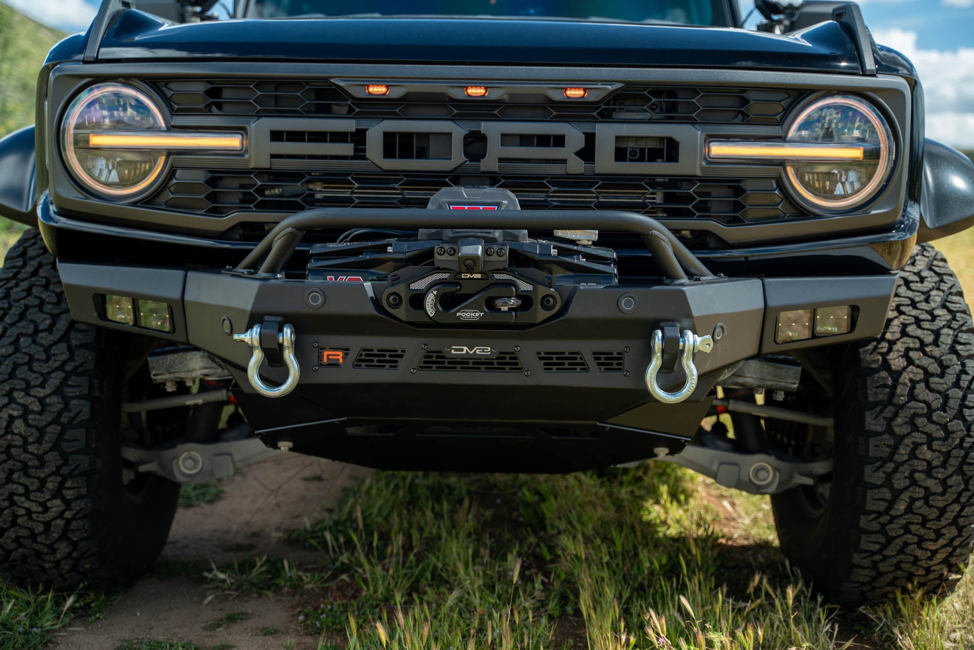 2022 2024 Ford Bronco Spec Series Winch Front Bumper DV8 Offroad
