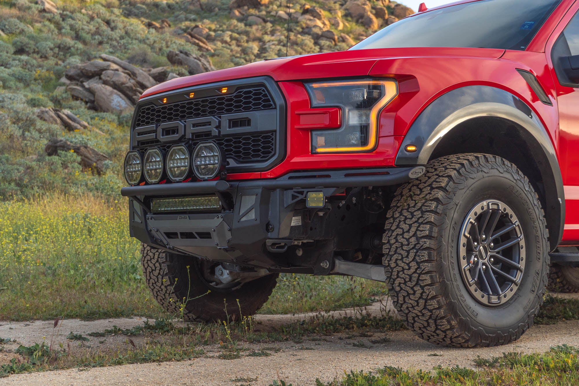 2017 2020 Ford F 150 Raptor Tube Front Bumper DV8 Offroad