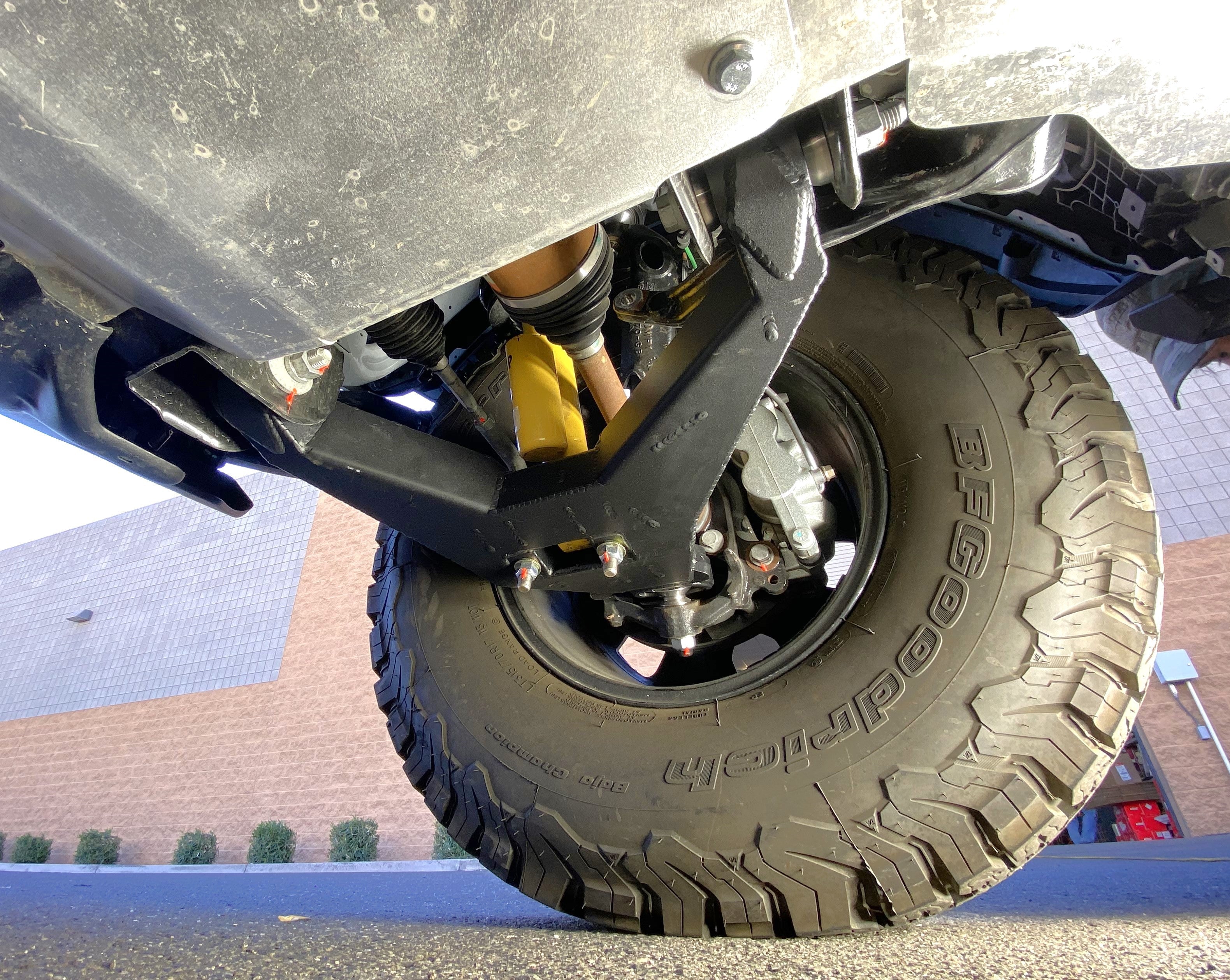 Foutz Motorsports Fabricated Lower Arm Kit With By-pass Shock Mount - Stock Length 2021-2026 Ford Bronco