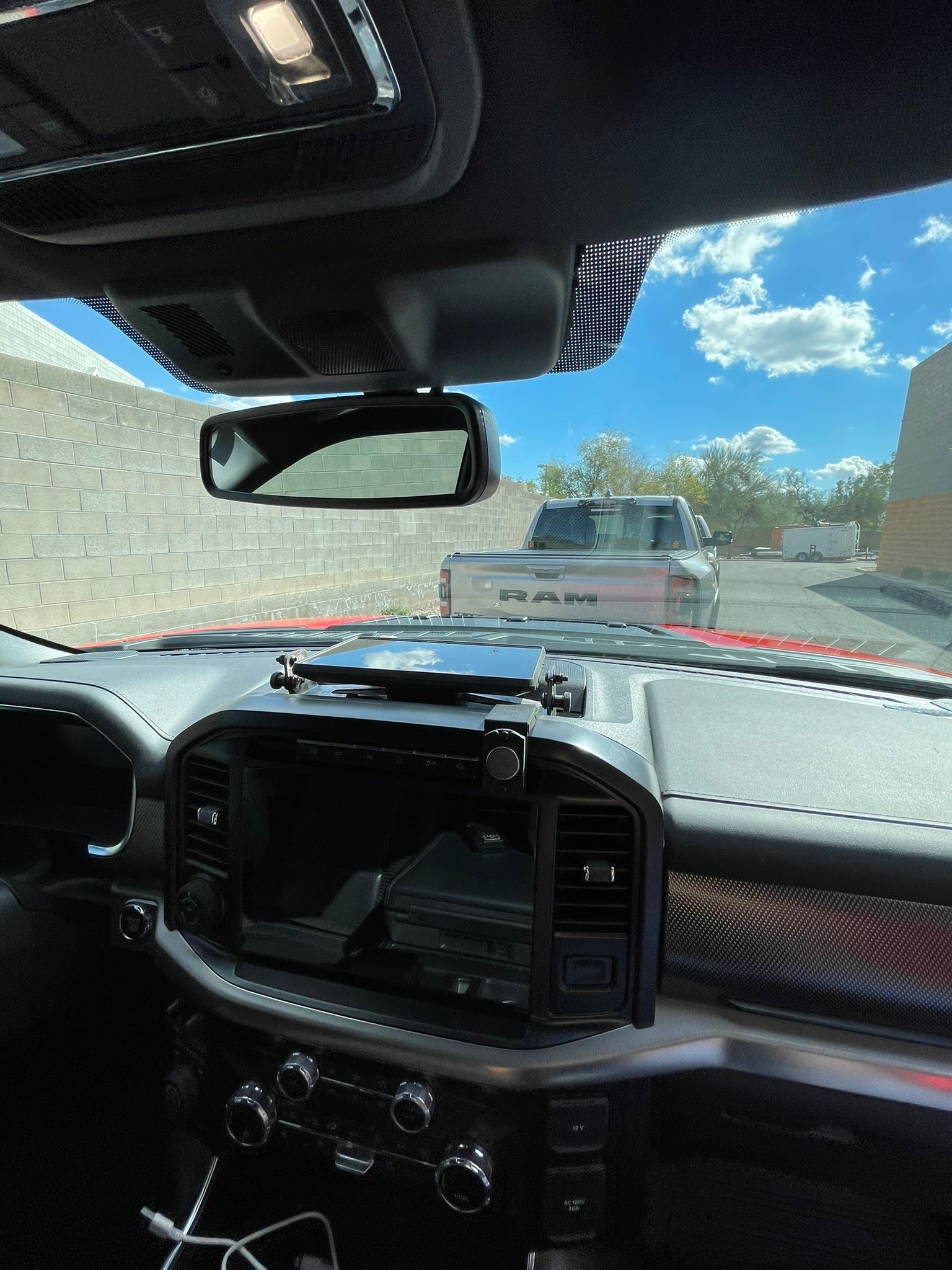 Foutz Motorsports Center Dash Fold Down GPS mount - Garmin TREAD XL 2021-2026 Ford F-150 Raptor 2021-2026 Ford F-150 2023-2026 Ford F-150 Raptor R
